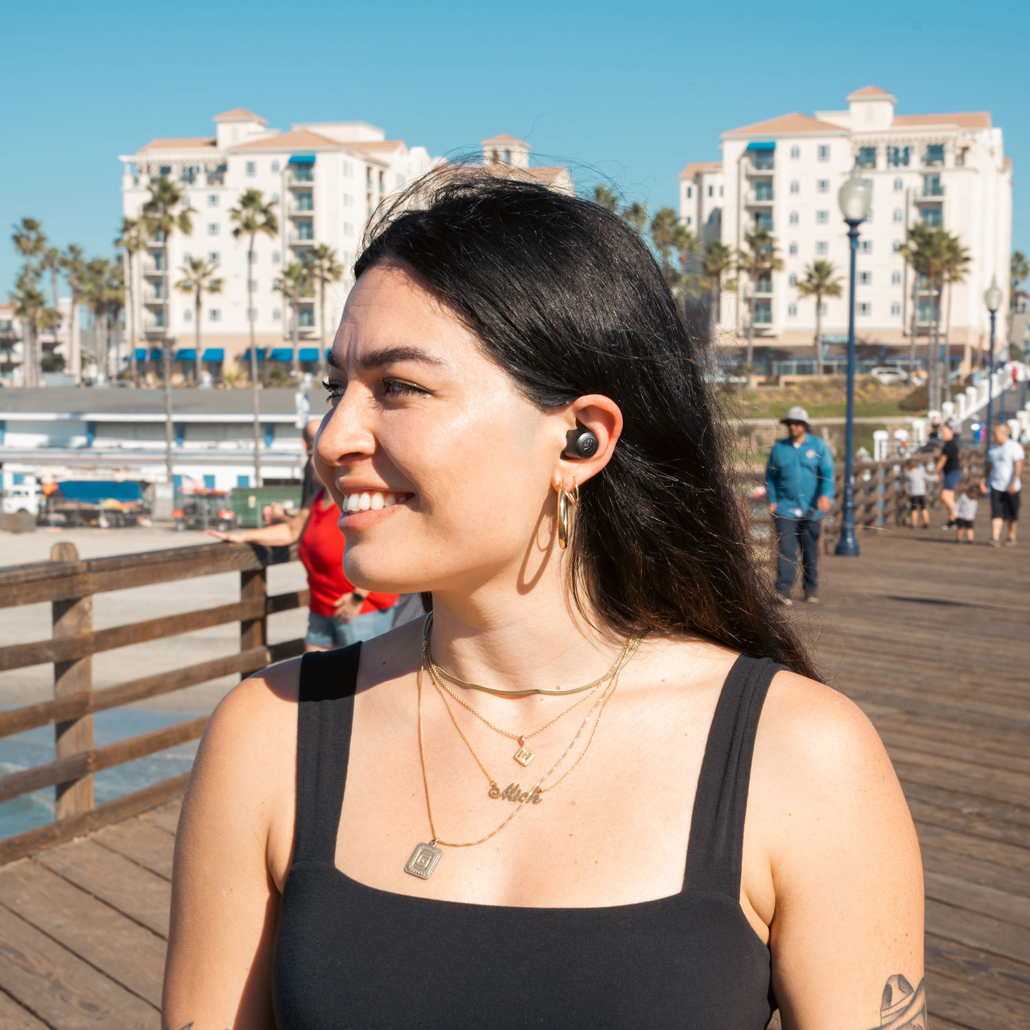 Écouteurs boutons 100 % sans fil à suppression active du bruit JBuds ANC 3 de JLab - Noir