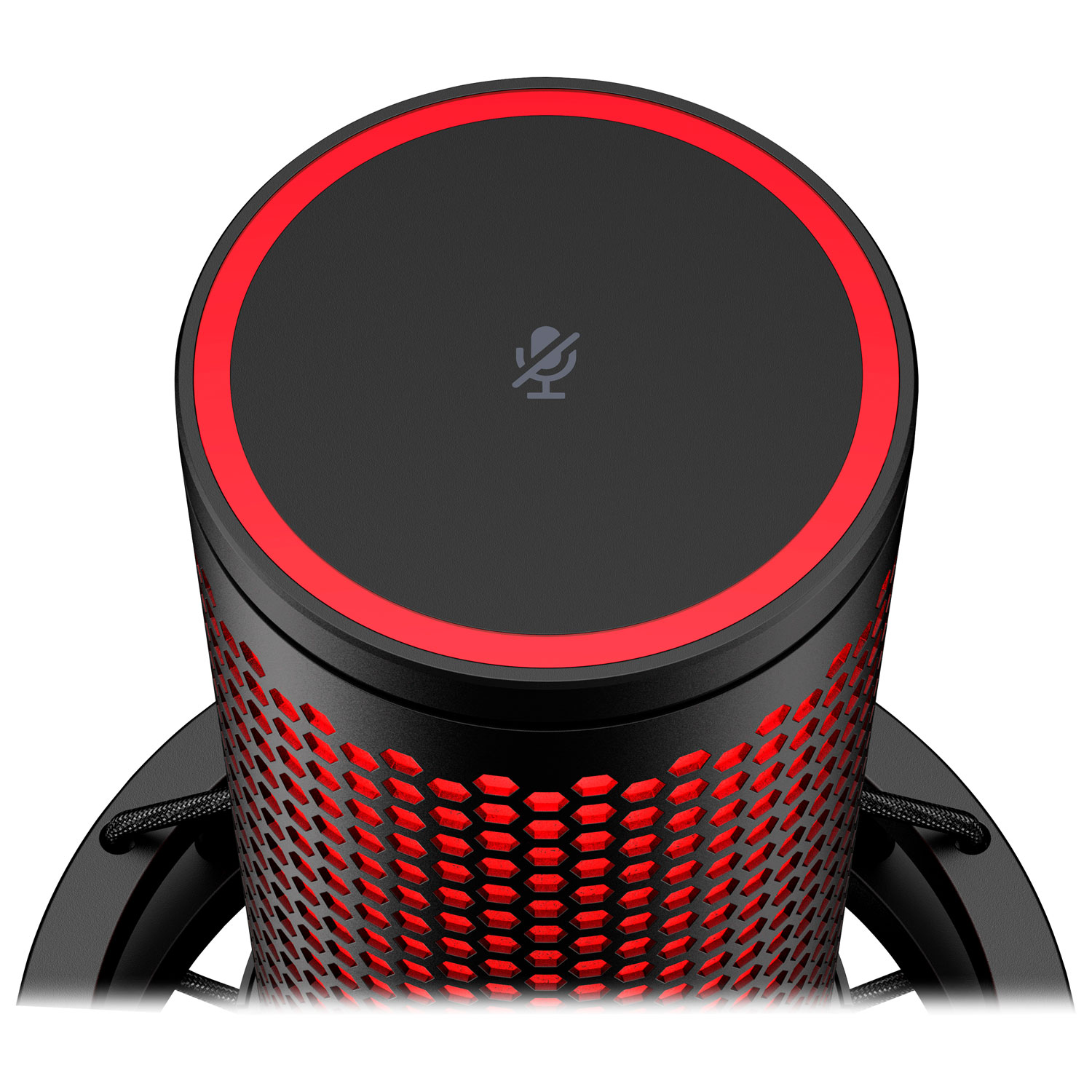 HyperX QuadCast 2 Gaming USB Microphone - Black/Red
