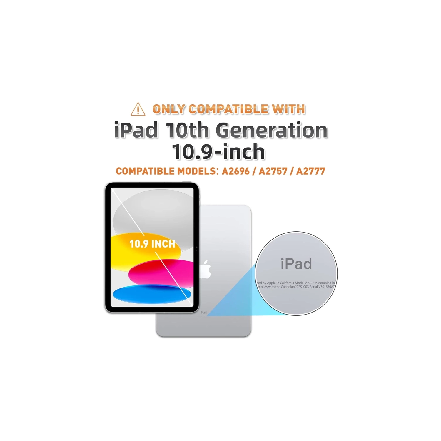 iPad 11 th, iPad 10 th Generation Case 2025 , 2022 - Shockproof Protective Case with Rotating Stand, Hand/Shoulder Strap, Pencil Holder, Touch ID