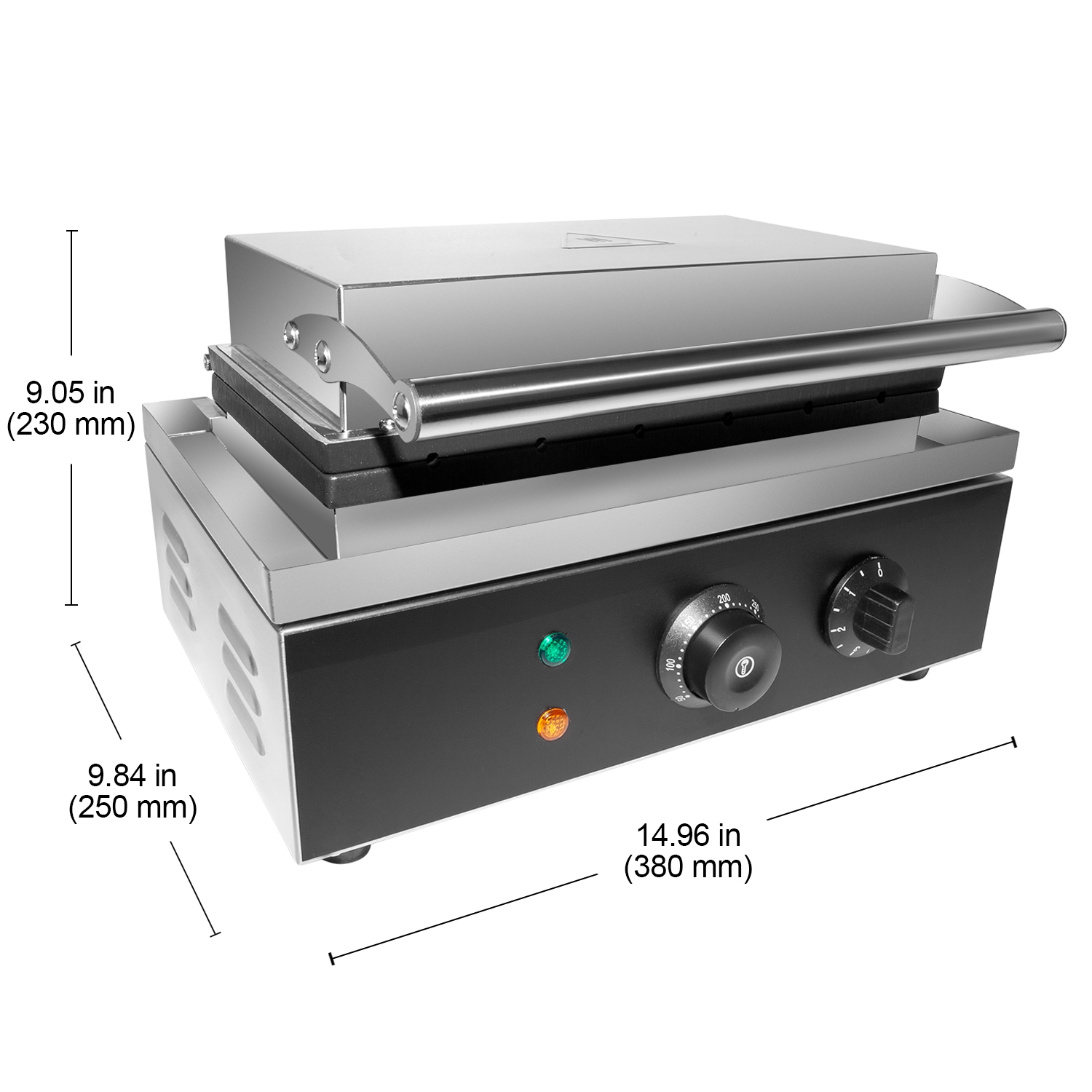 GR-HCX6 Hot Dog Waffle Machine | 3+3 Pcs | Waffle Corn Dog Maker | Manual Control | 110V