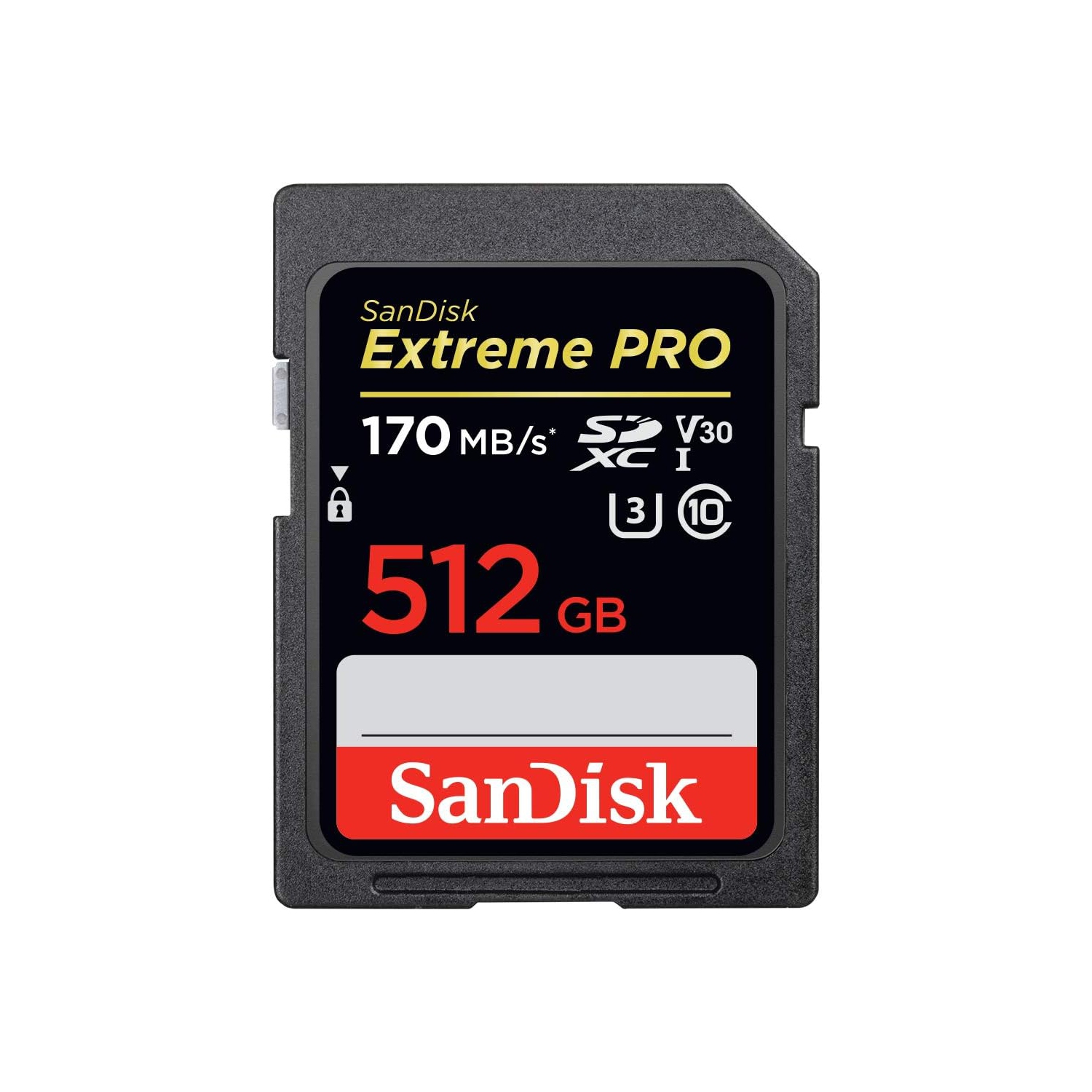 SanDisk 512GB Extreme PRO SDXC UHS-I Card - C10, U3, V30, 4K UHD, SD Card - SDSDXXY-512G-GN4IN