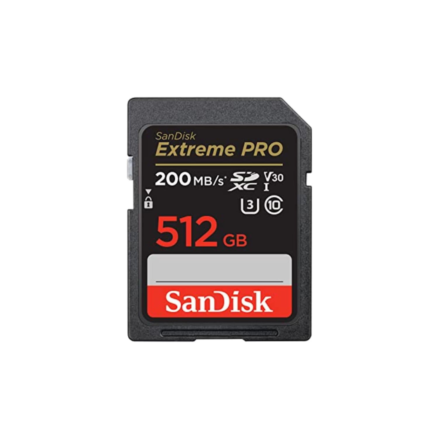 Carte mémoire SDXC UHS-I 512&nbsp;Go Extreme PRO de SanDisk - C10 Go, U3 Go, V30 Go, UHD 4K, carte SD - SDSDXXD-512G-GN4IN