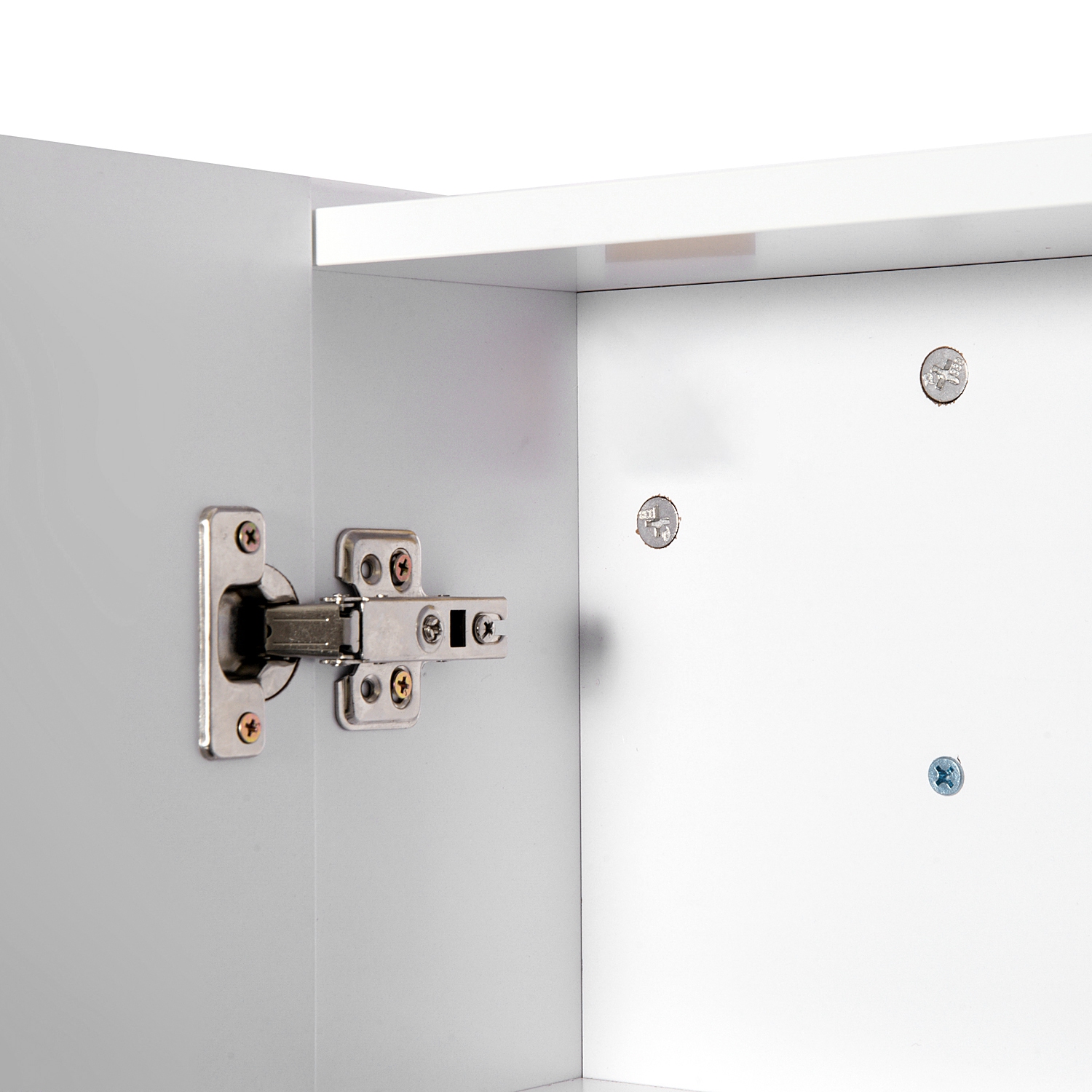 HOMCOM Wall Mount Medicine Cabinet with Mirror, Bathroom Mirror Cabinet Storage Organizer with Adjustable Shelf, Double Door Cabinet, Soft Closing,