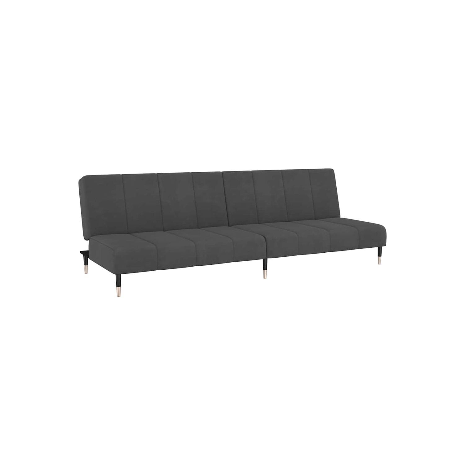Sofa-lit à 2 places en velours gris foncé vidaXL