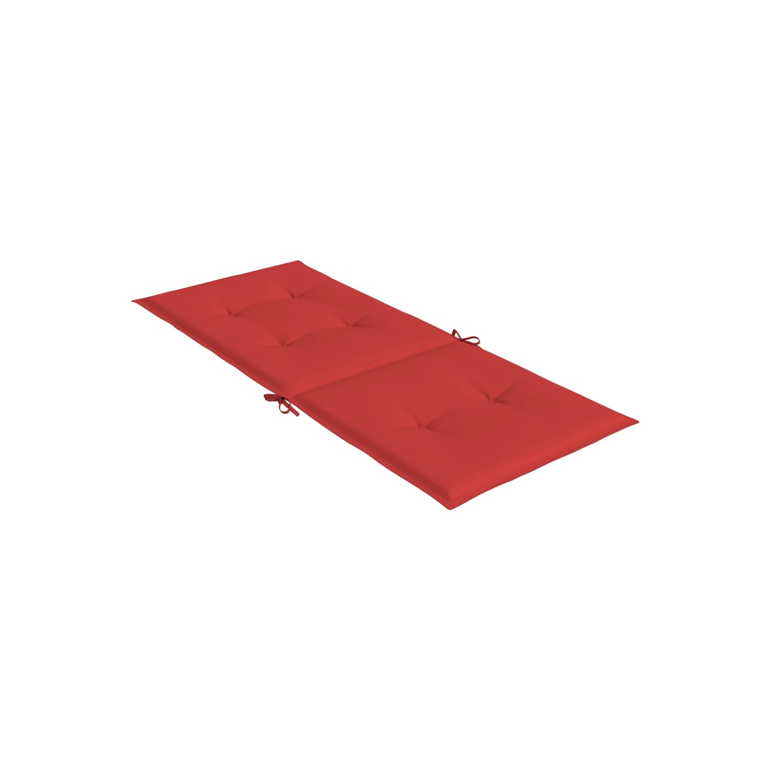 vidaXL Garden Highback Chair Cushions 4 pcs Red 120x50x3 cm Fabric