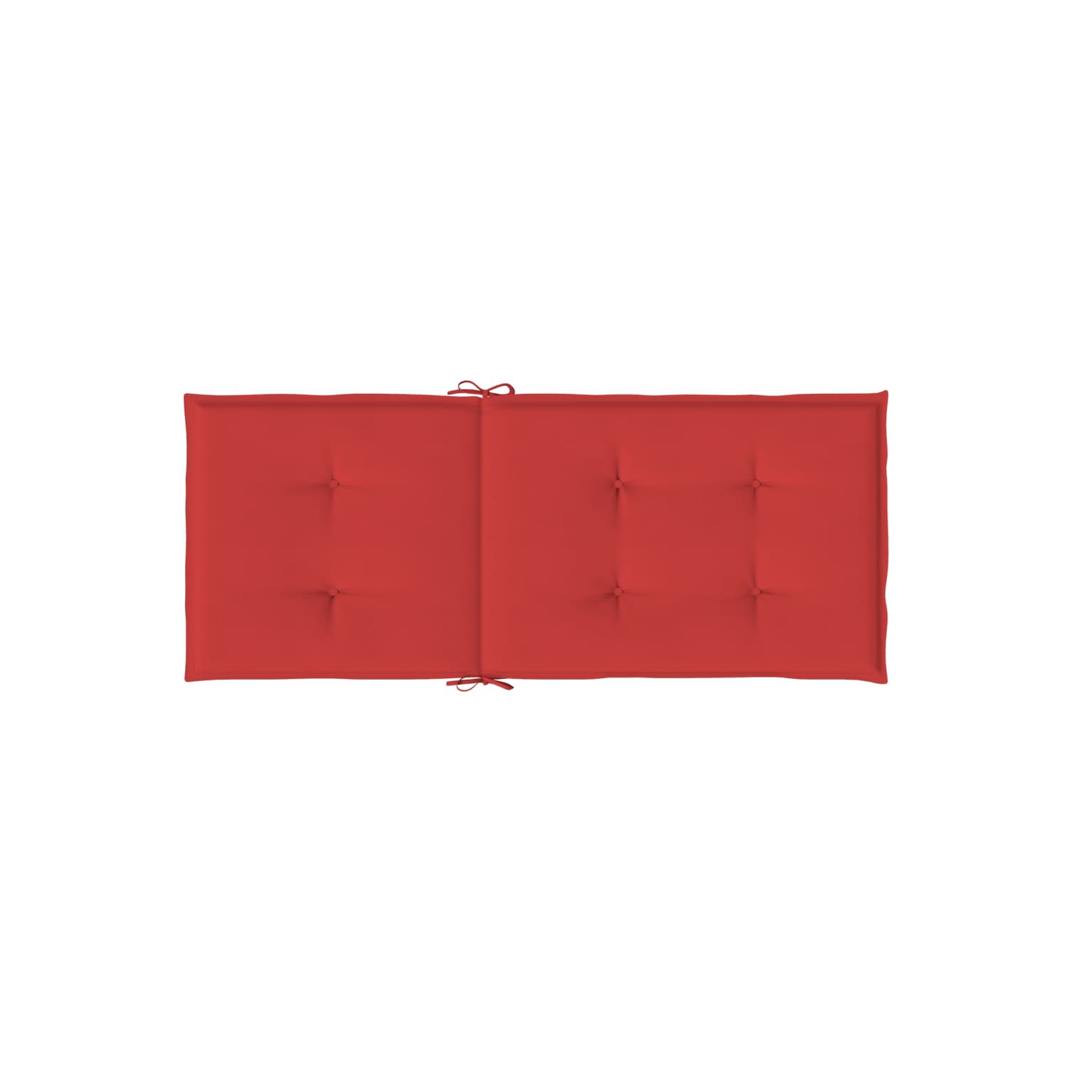 vidaXL Garden Highback Chair Cushions 4 pcs Red 120x50x3 cm Fabric