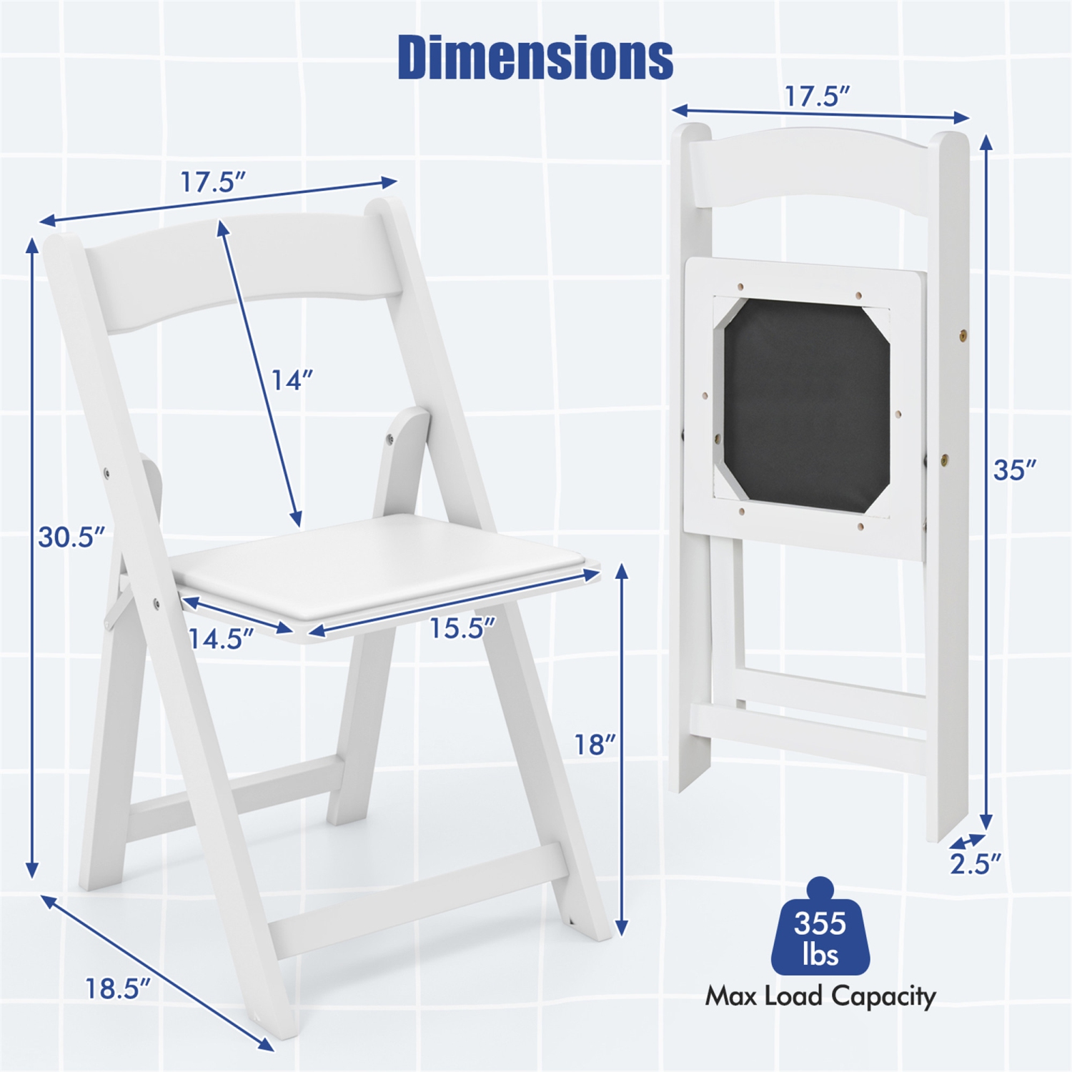 Gymax Set of 8 Dining Chairs w/ Rubber Wood Legs & Padded Seat for Home Office Events