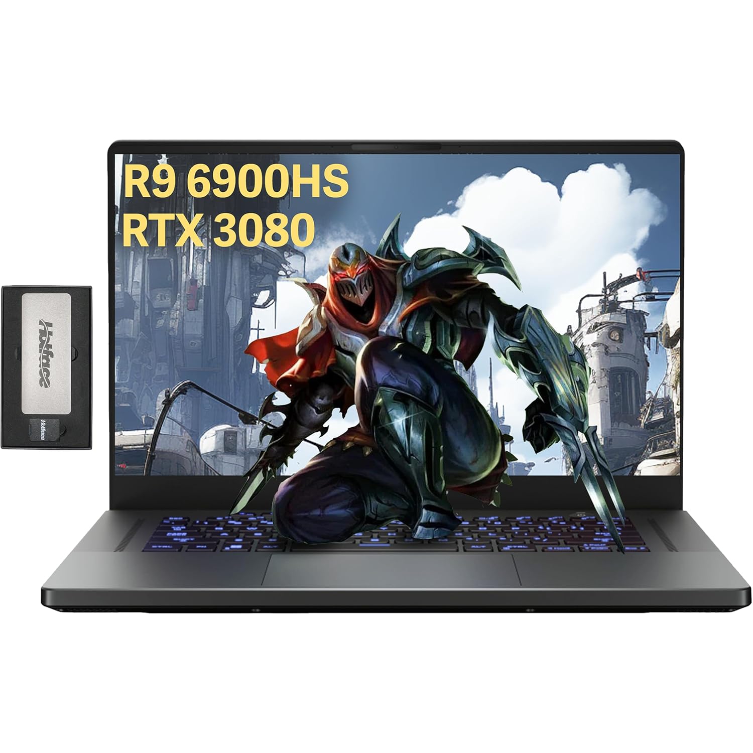 ASUS Zephyrus G15 15.6" 240Hz QHD Gaming Laptop, AMD Ryzen 9 6900HS, GeForce RTX 3080 8GB GDDR6, 2TB PCIe SSD, 16GB DDR5 RAM, Backlit Keyboard, Win11 Pro, 256GB Docking Station Set