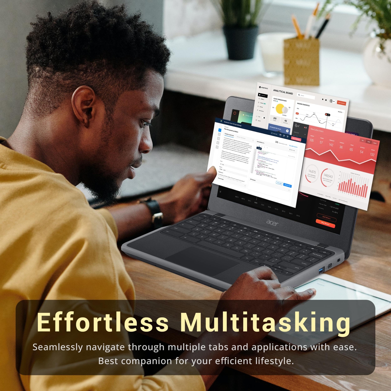 Acer Chromebook 11.6" HD Laptop, Intel Celeron N3350 Processor, 32GB eMMC, 4GB RAM, 32GB eMMC, Intel HD Graphics 500, HD Webcam, WiFi, Bluetooth,