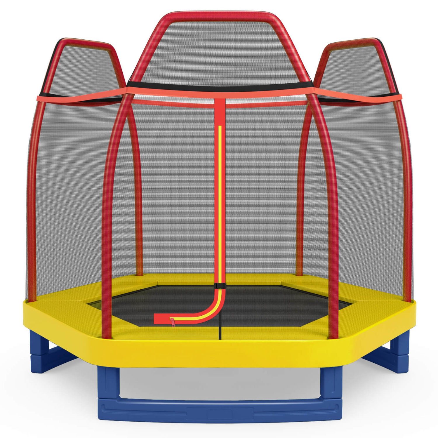 Costway 7FT Kids Trampoline Outdoor Indoor Recreational Bounce Jumper