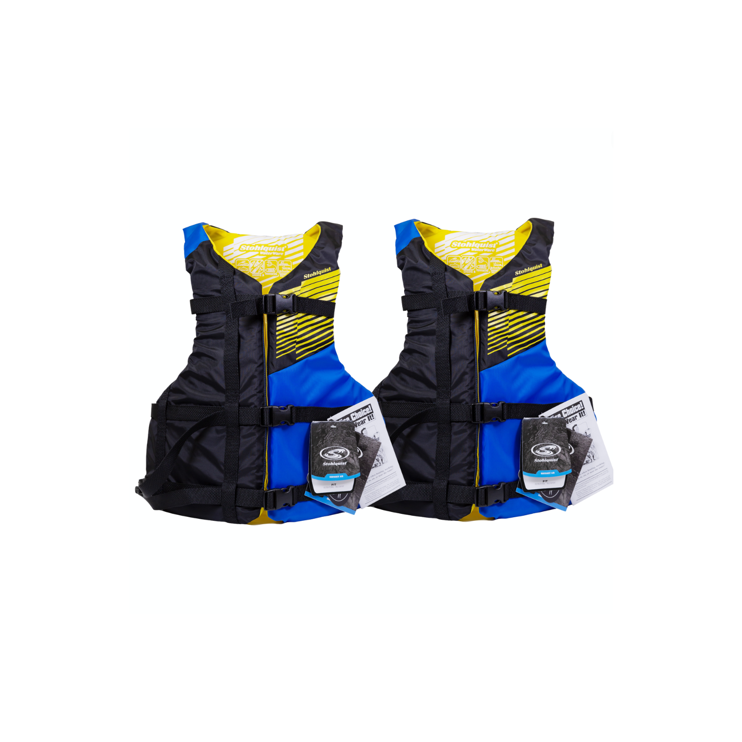 Stohlquist Fit Unisex Adult Life Jacket PFD, Easily Adjustable for Full Mobility Lightweight PVC Free - Universal and Oversize