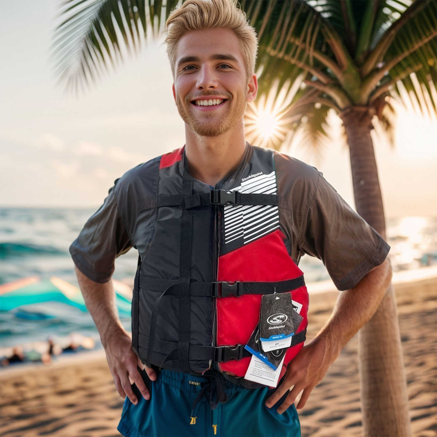 Veste Stohlquist Fit unisexe avec gilet de sauvetage pour adulte, facilement réglable pour mobilité complète sans PVC léger - universel et