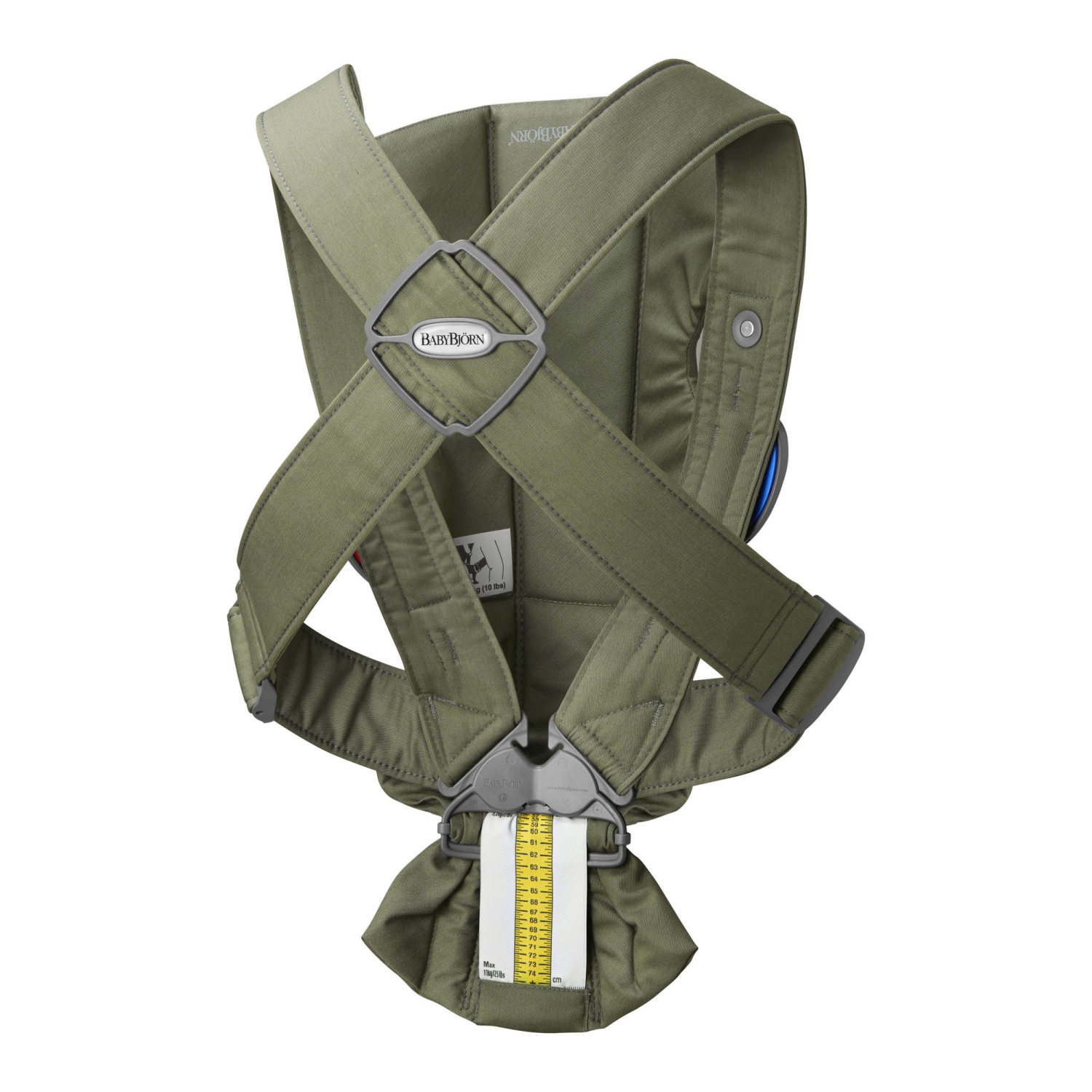 Mini porte-bébé en tissu tissé de BabyBjorn - Vert foncé