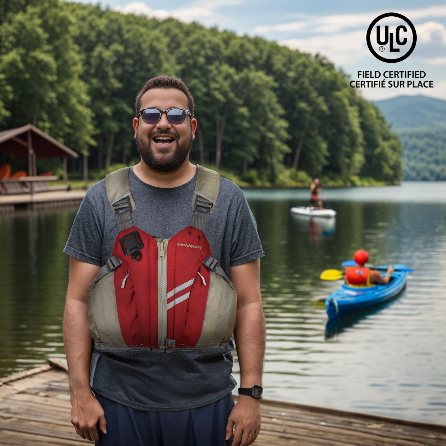 Stohlquist Men's Drifter Life Jacket, PFD USCG Approved and Transport Canada Approved Life Vest Paddle Kayak SUP Boating Lifejacket with Ventilated