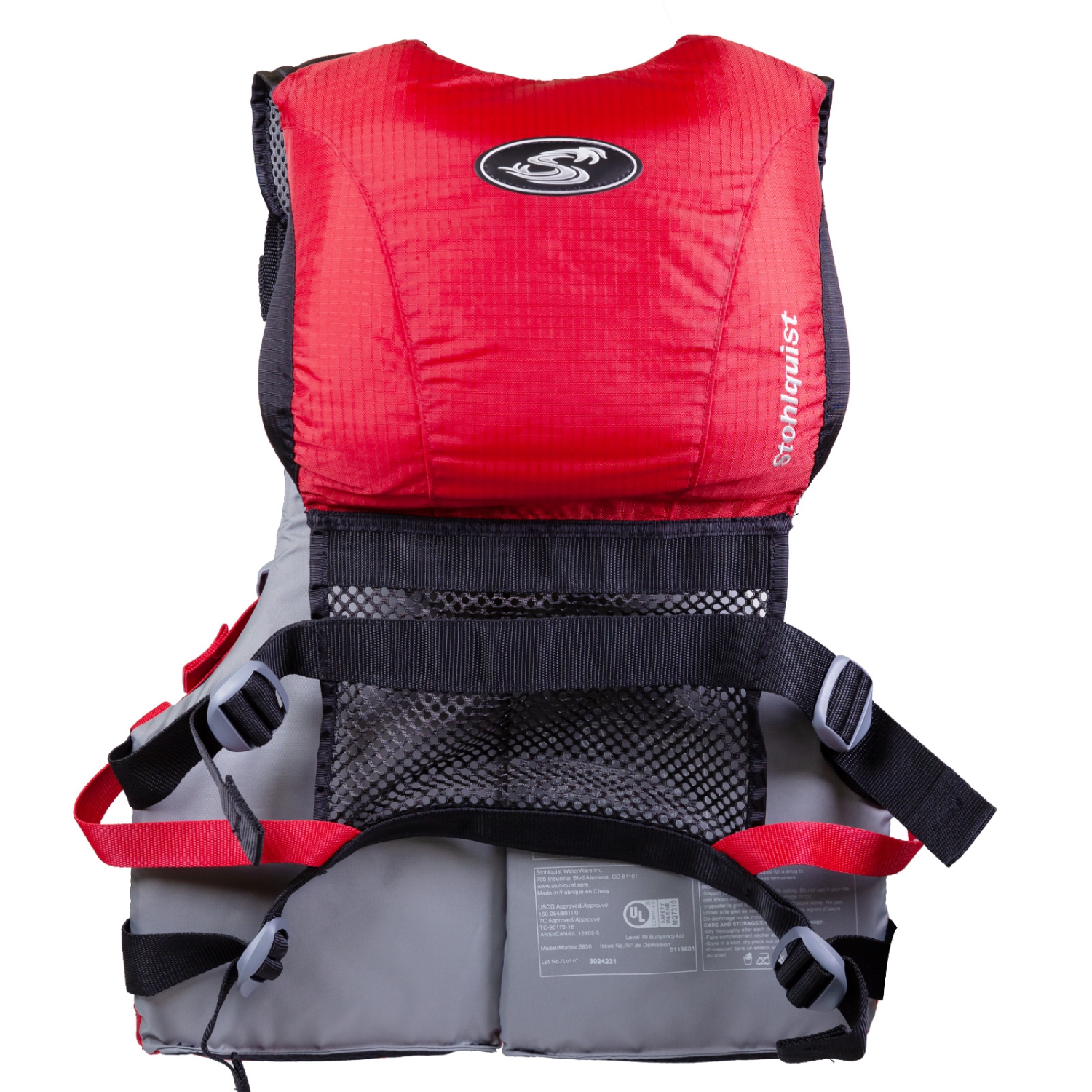 Stohlquist Men's Ebb Life Jacket PFD Transport Canada & USCG Approved Life Vest Paddle Kayak SUP Boating Lifejacket with Comfortable Mesh Shoulders &
