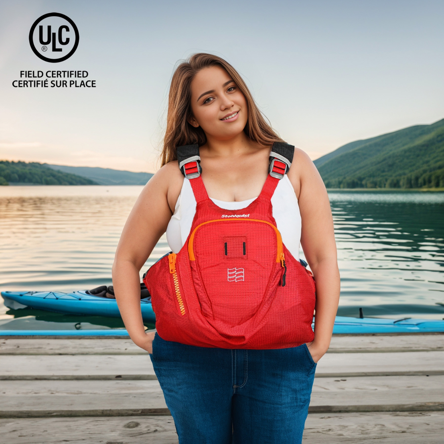 Stohlquist Edge Life Jacket Fits Unisex Adult Teens Life Vest PFD Transport Canada & USCG Approved Personal Flotation Device Multiple Sizes