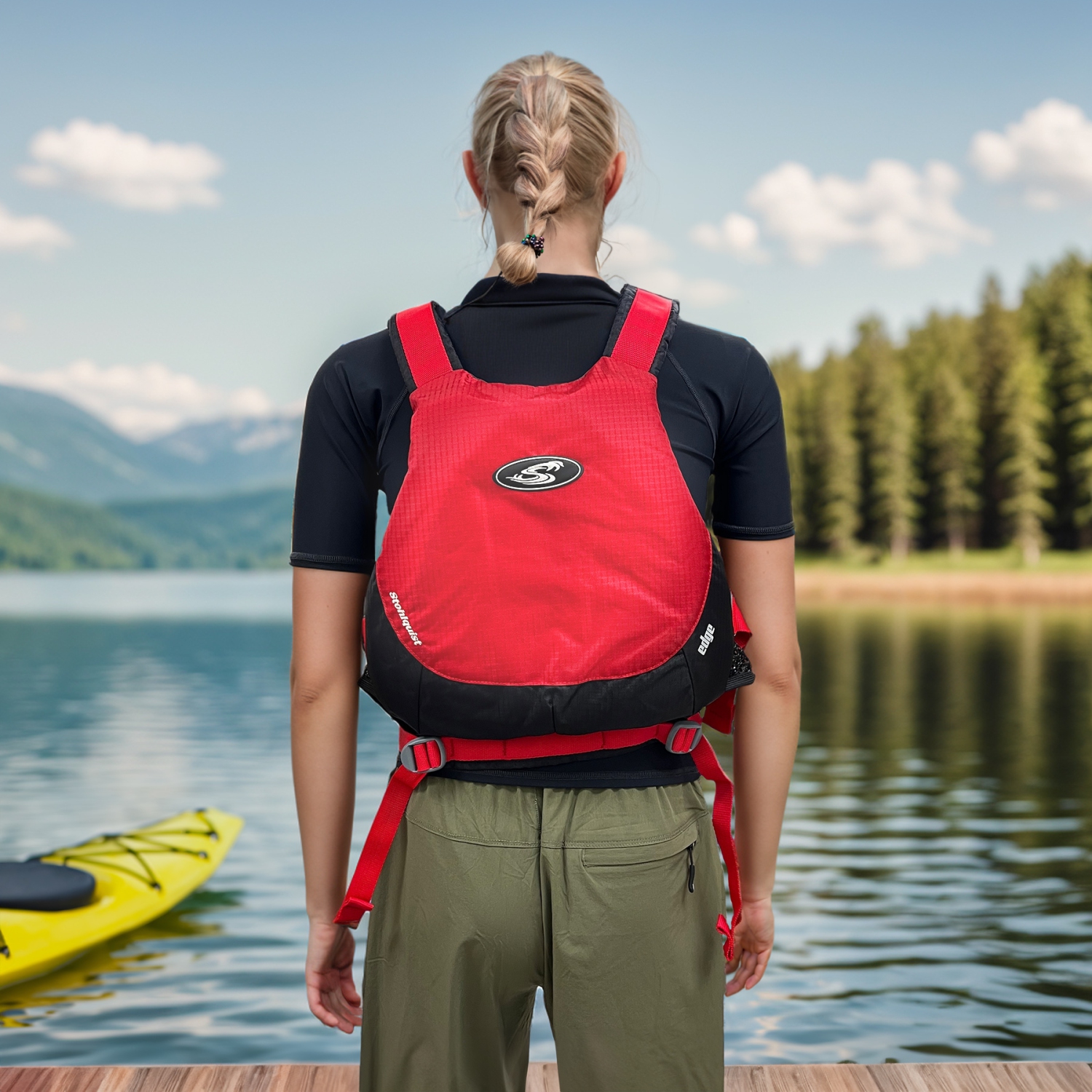 Stohlquist Edge Life Jacket Fits Unisex Adult Teens Life Vest PFD Transport Canada & USCG Approved Personal Flotation Device Multiple Sizes