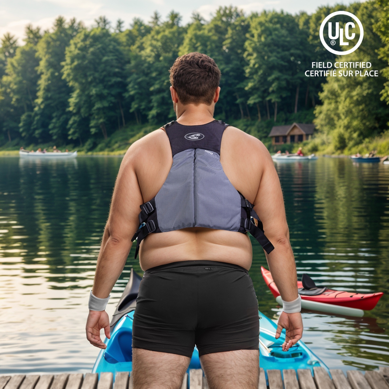 Veste Stohlquist Keeper Fishing Life Jacket - USCG et veste de pêche réglable approuvée par Transports Canada - Veste de sécurité Buoyancy Foam Life