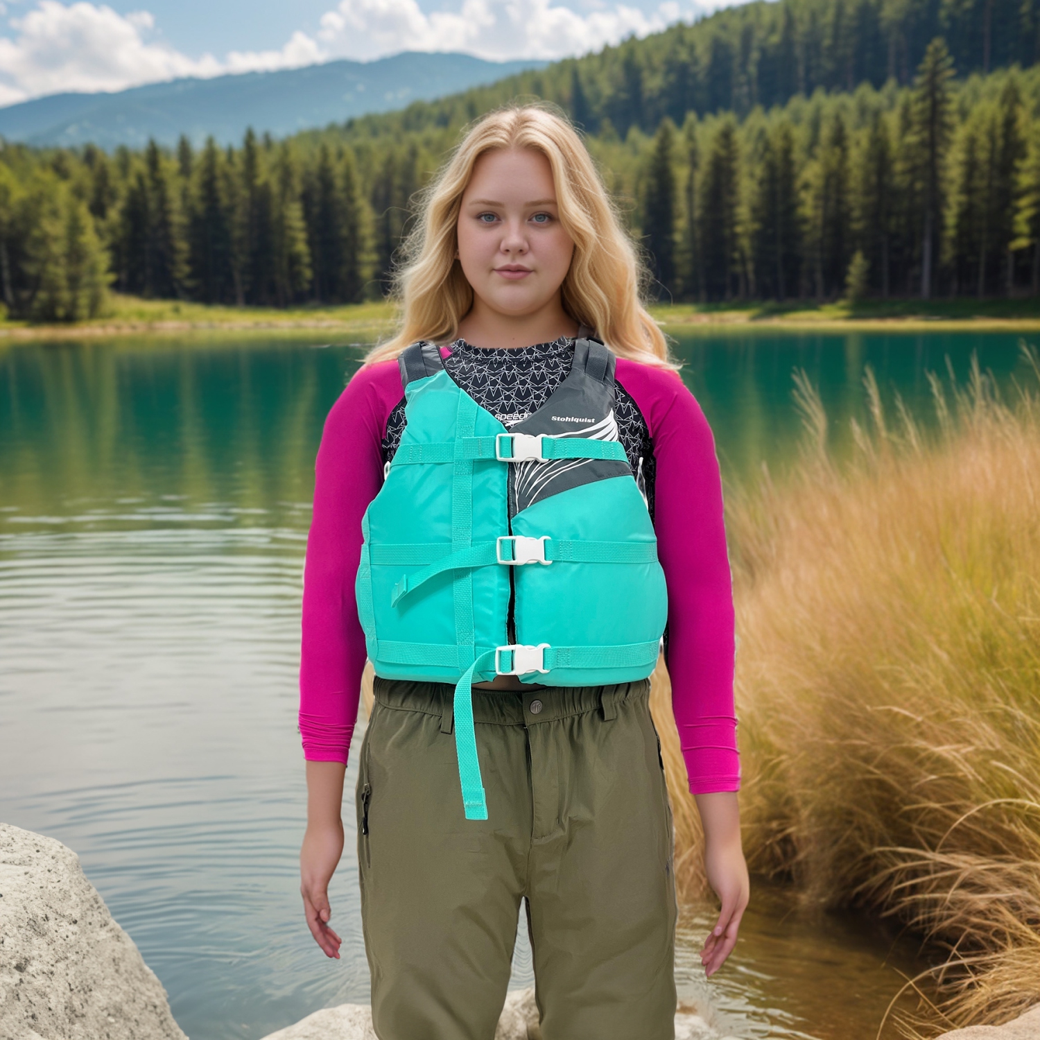 Veste de sauvetage tout usage Stohlquist Brook femme PFD Transports Canada et gilet de sauvetage léger approuvé par l'USCG gilet de sauvetage