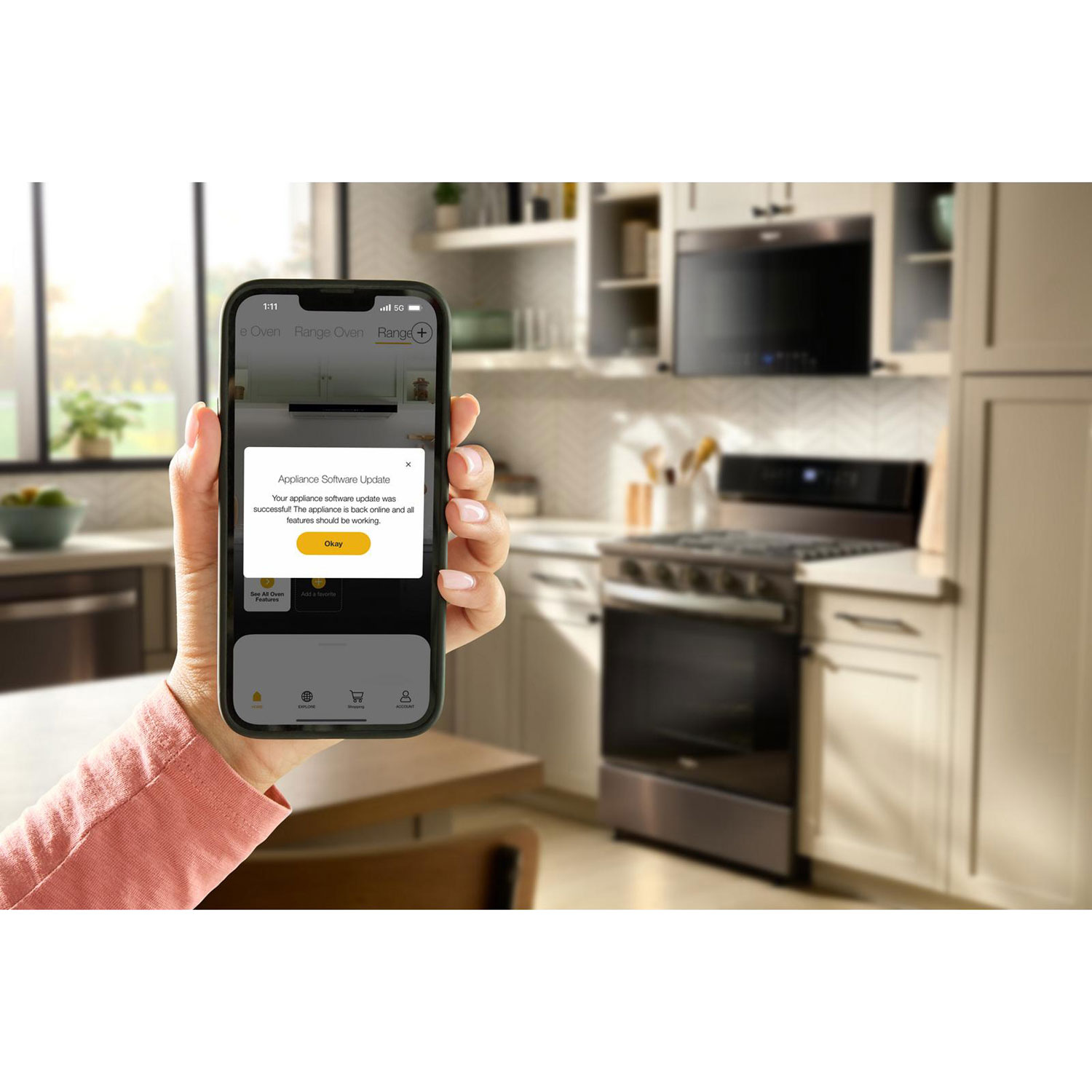 Whirlpool 30" 5.0 Cu. Ft. True Convection 5-Burner Freestanding Gas Range - Black-on-Stainless