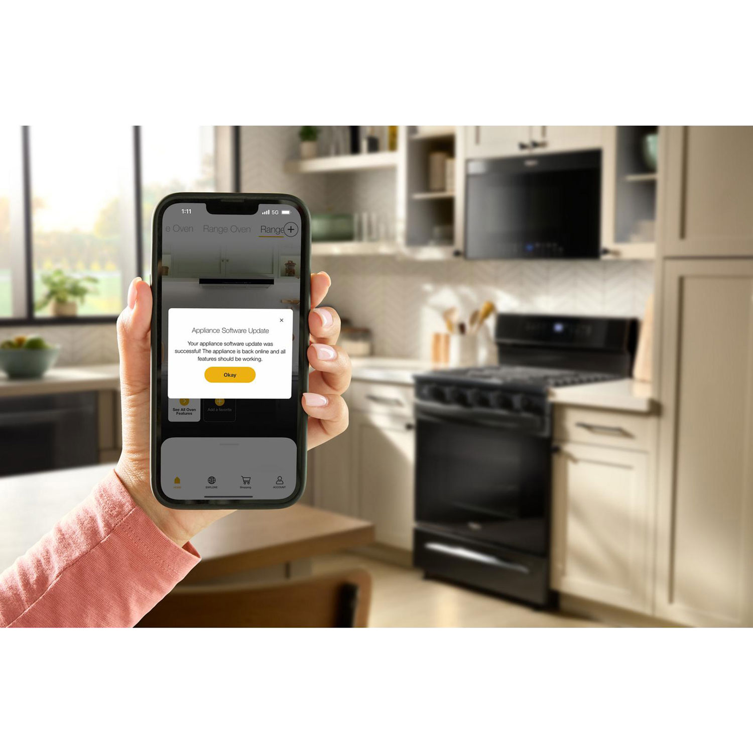 Cuisinière au gaz autonome 30 po avec 5 brûleurs, friture air four, ventilateur à convection et four de 5 pi³ Maytag - Inox