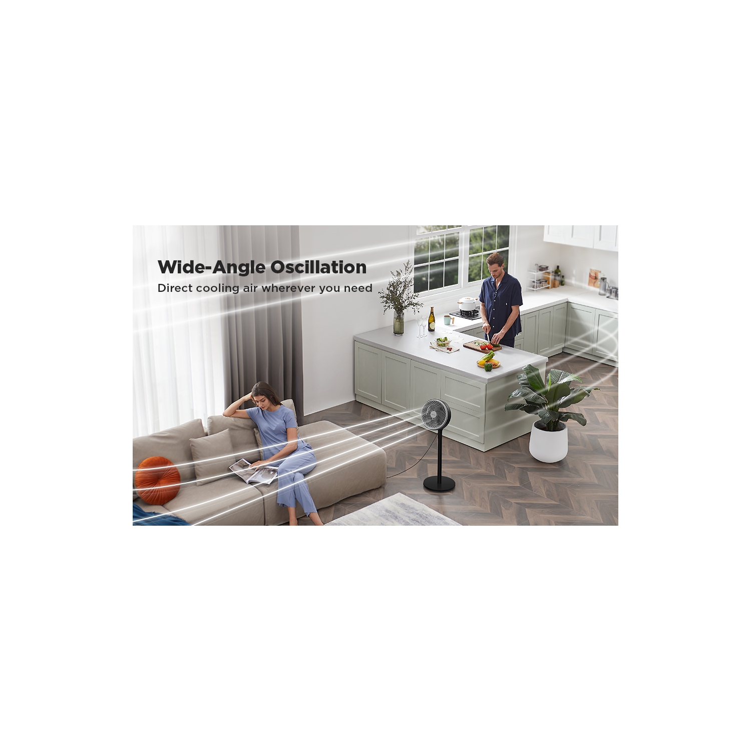 PELONIS Air Circulator Fan | 2 In 1 Table Pedestal Fan | Adjustable Height| 75-Degree Tilt |7-inch airfoil fan blades| 3 Speeds | Low Noise |Solid