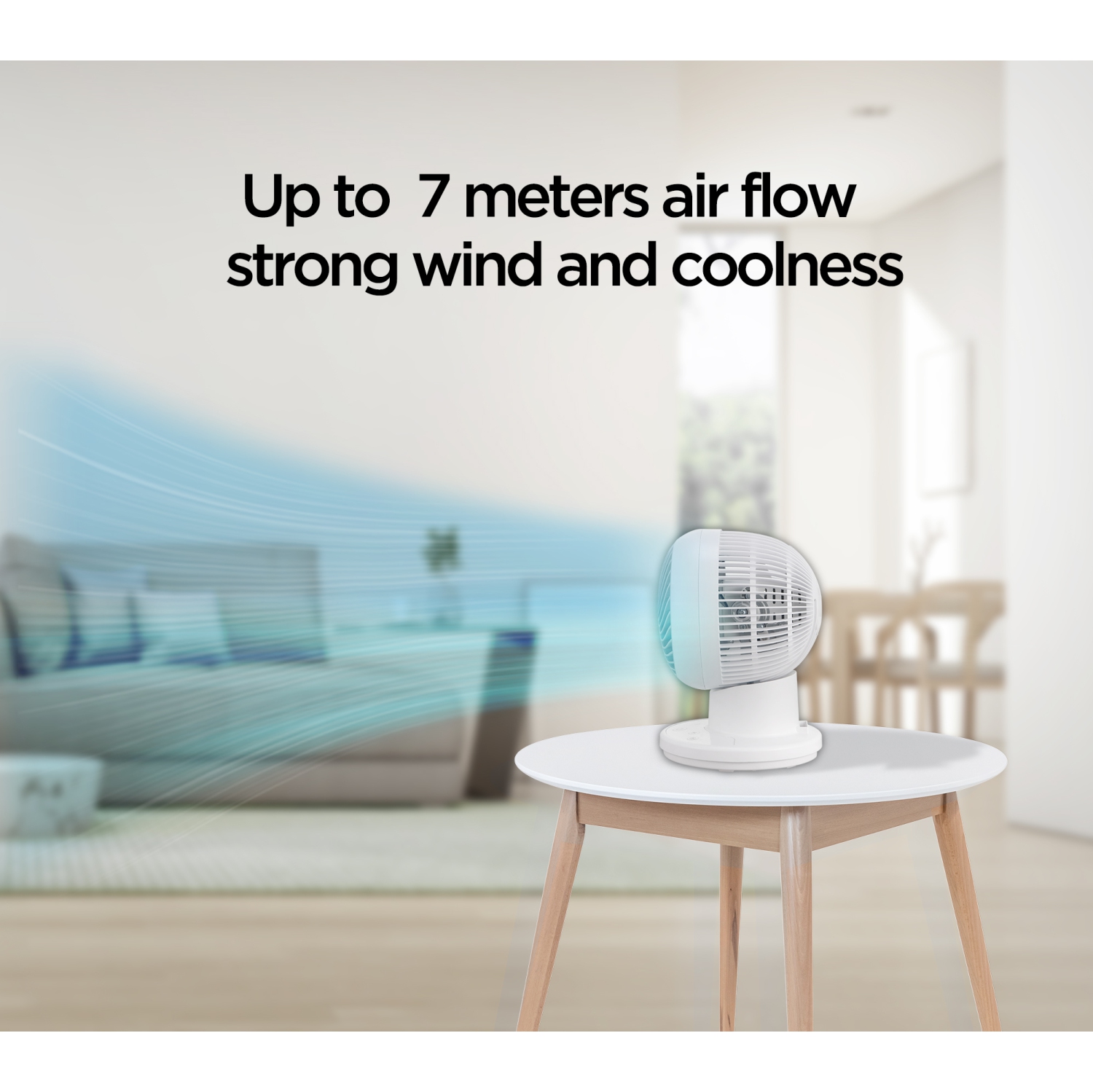 Midea – ventilateur oscillant de table 3D programmable de 6 po avec télécommande FG15-23JRL