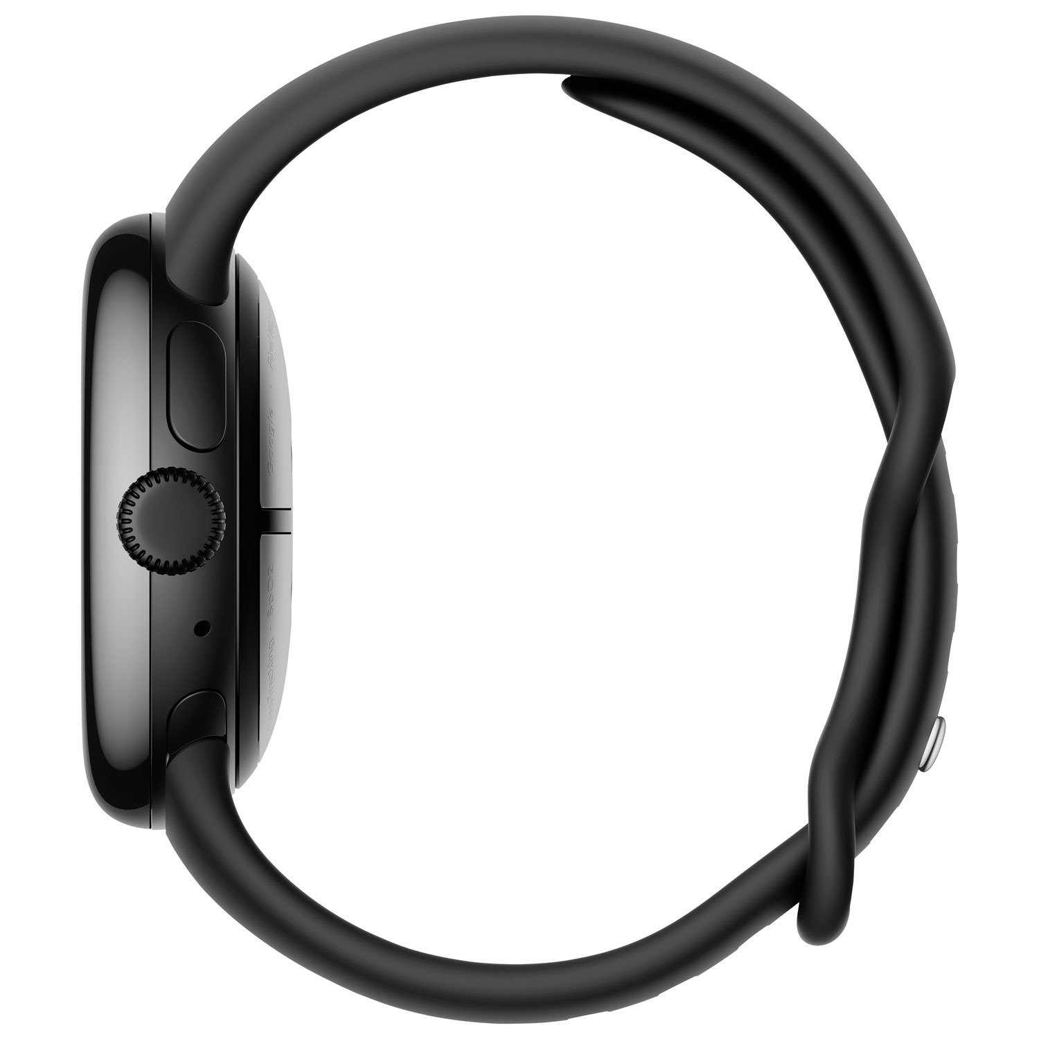 Google Pixel Watch 3 LTE GPS 41mm Matte Black Aluminum Case with Obsidian Active Band Best Buy Canada