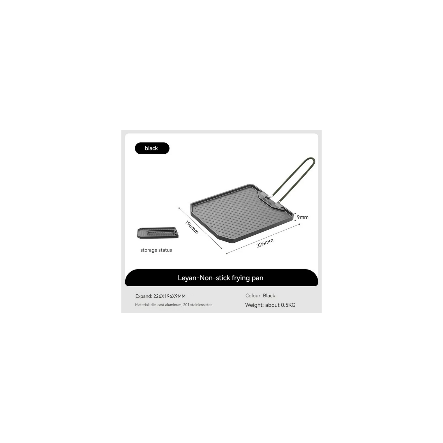 Aluminum Poly Oil Non-stick Fry Pan for Steaks and beefs