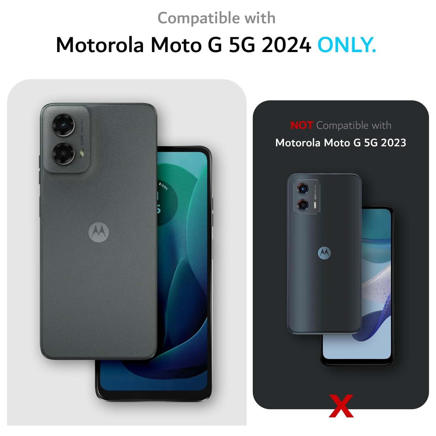 TUDIA Merge Moto G 5G 2024 Case Dual Layer - Indigo Blue