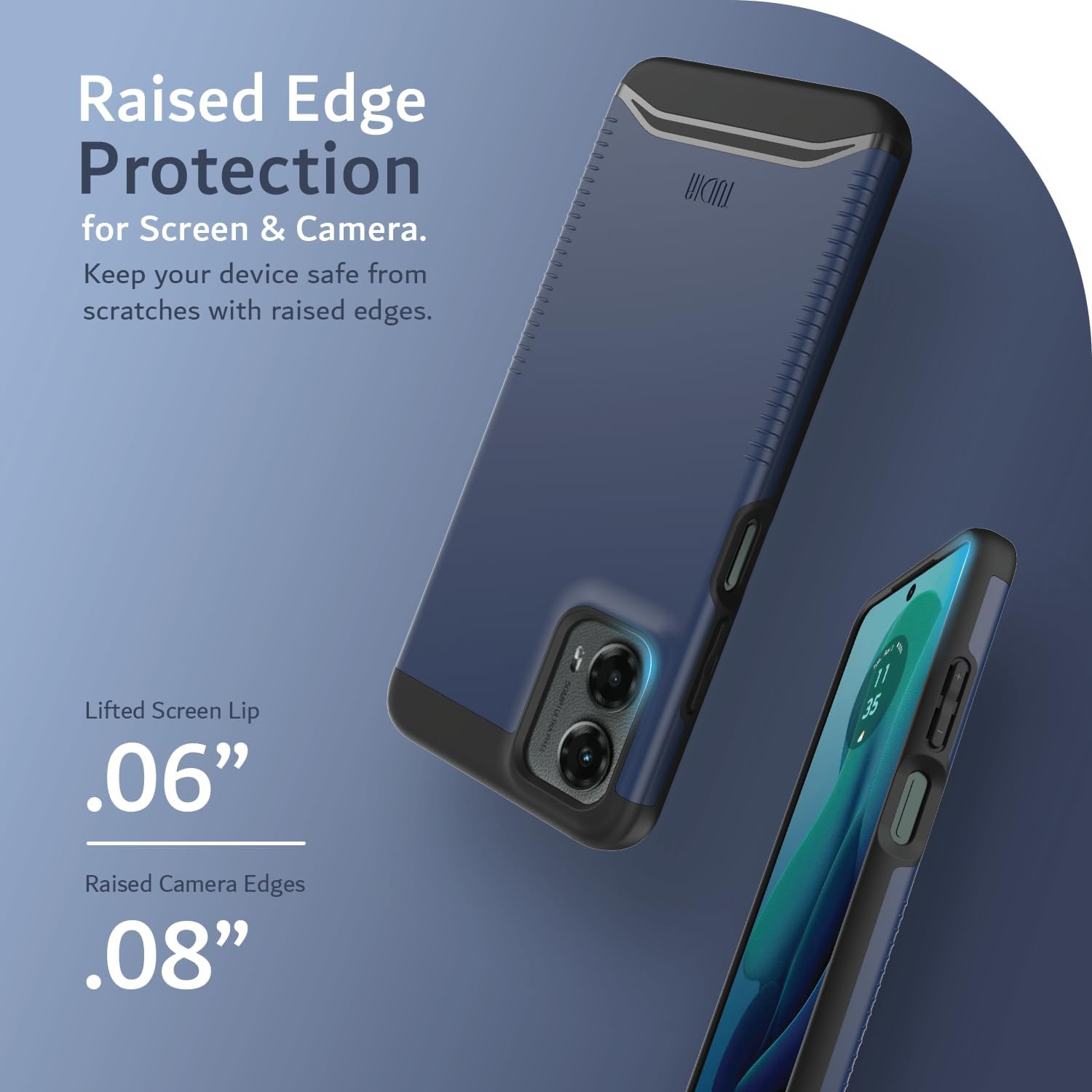 TUDIA Merge Moto G 5G 2024 Case Dual Layer - Indigo Blue