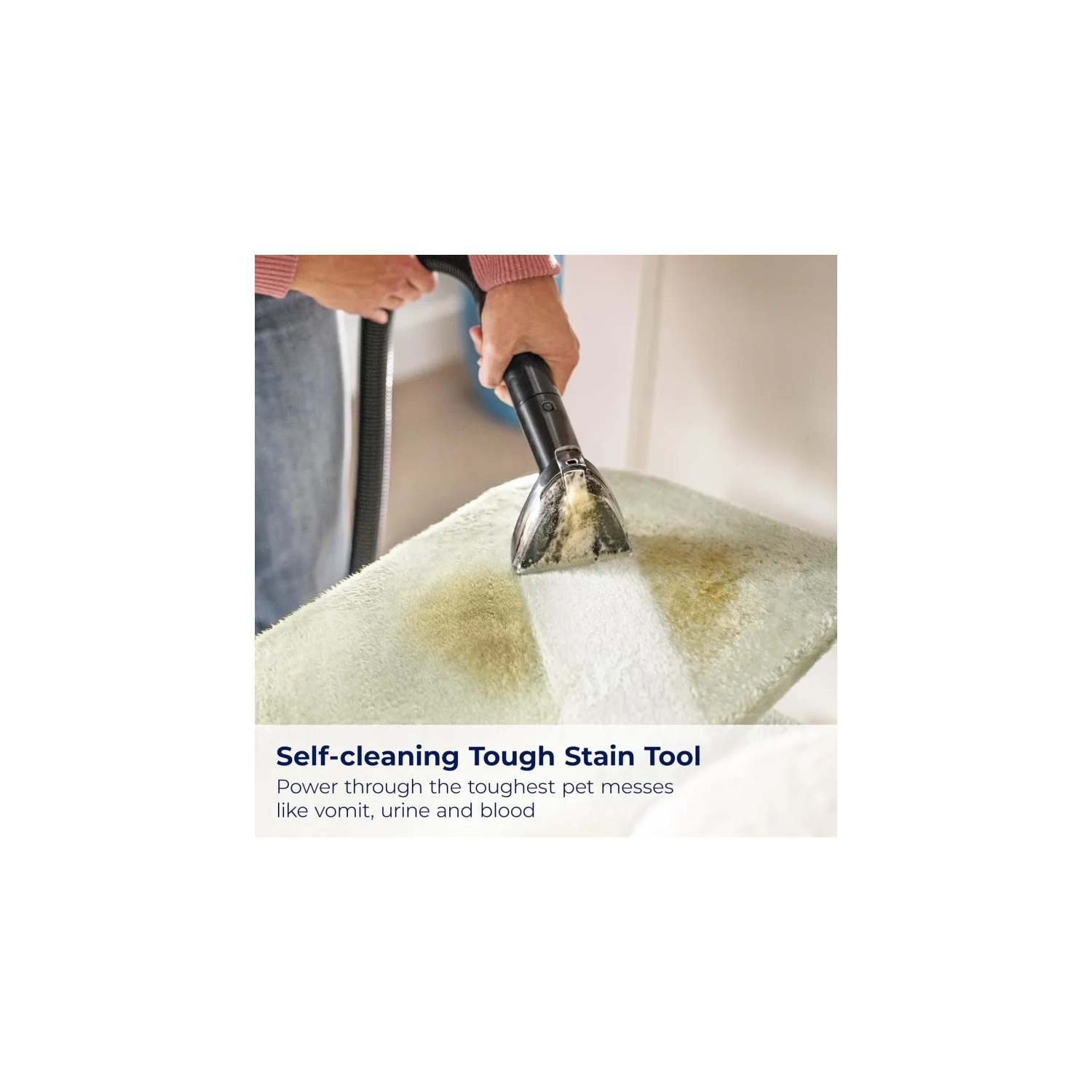 Nettoyeur portatif de tapis et de tissus Little Green® Max Pet de BISSELL® - Décloueuse automatique avec détachant autonettoyant et outils