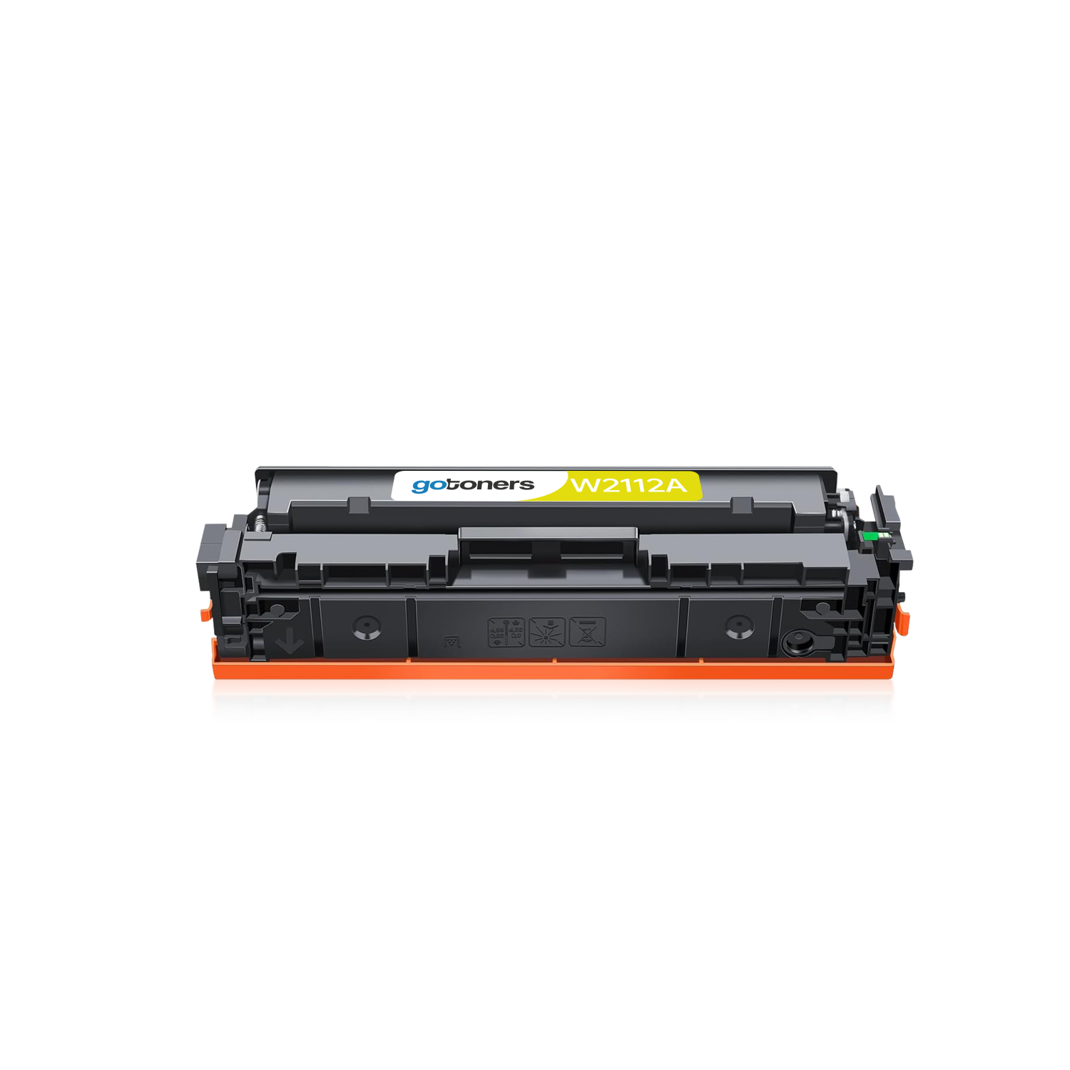 [With Chip] 206A Yellow Toner Compatible with HP W2112A 206X Cartridge for Color Laserjet Pro MFP M283fdw M283cdw M283 M255dw Printer 1-Pack