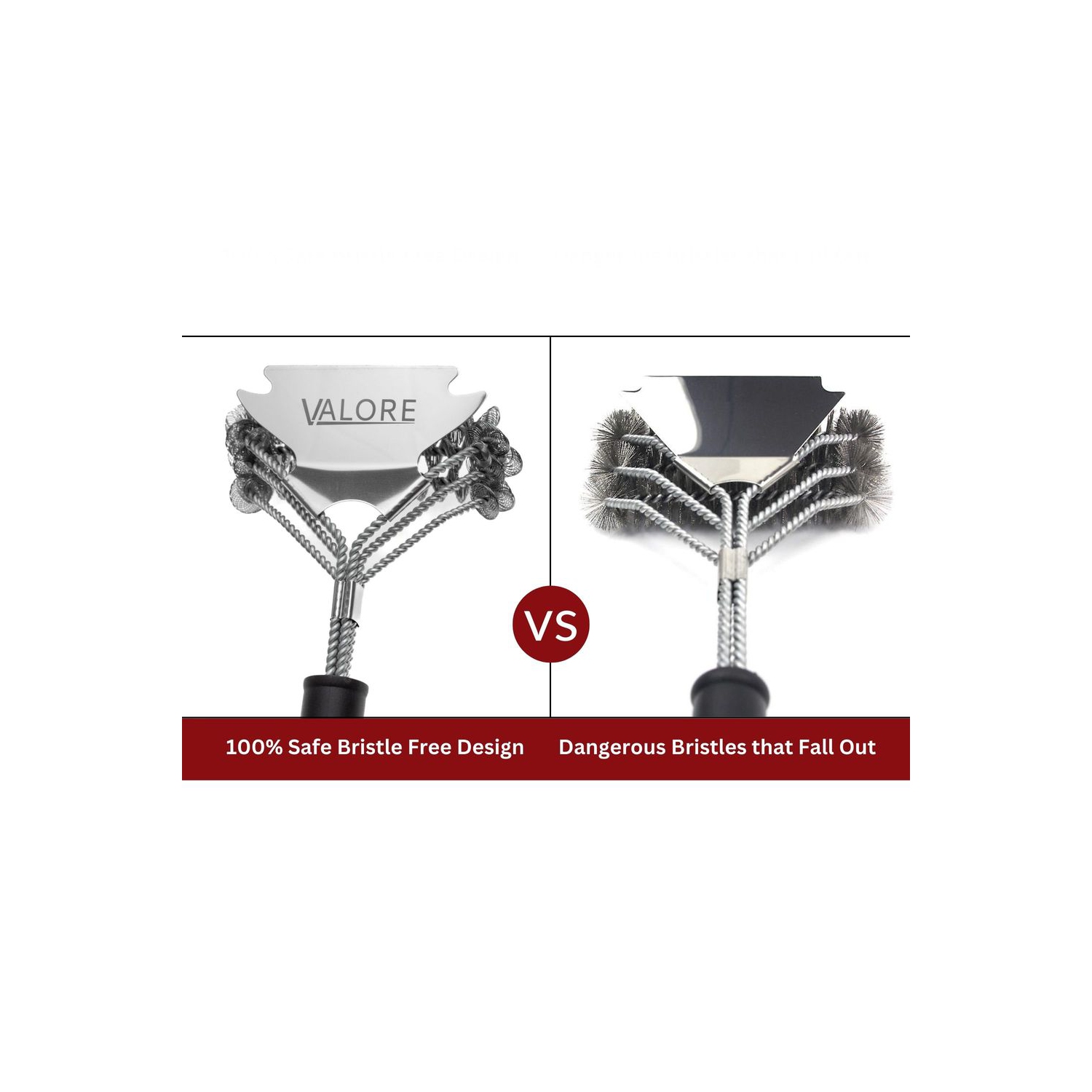 Valore 16' Bristle Free BBQ Grill Brush and Scraper