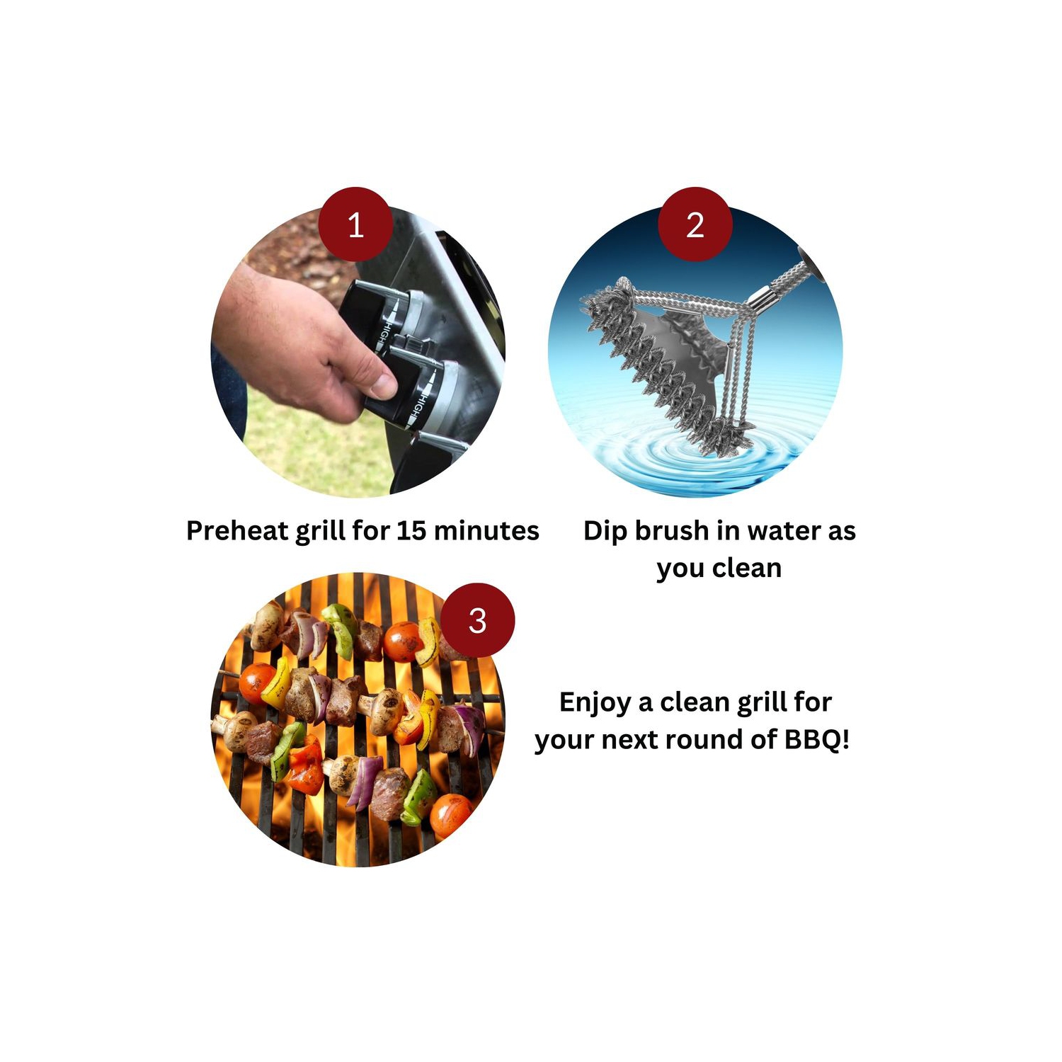 Valore 16' Bristle Free BBQ Grill Brush and Scraper