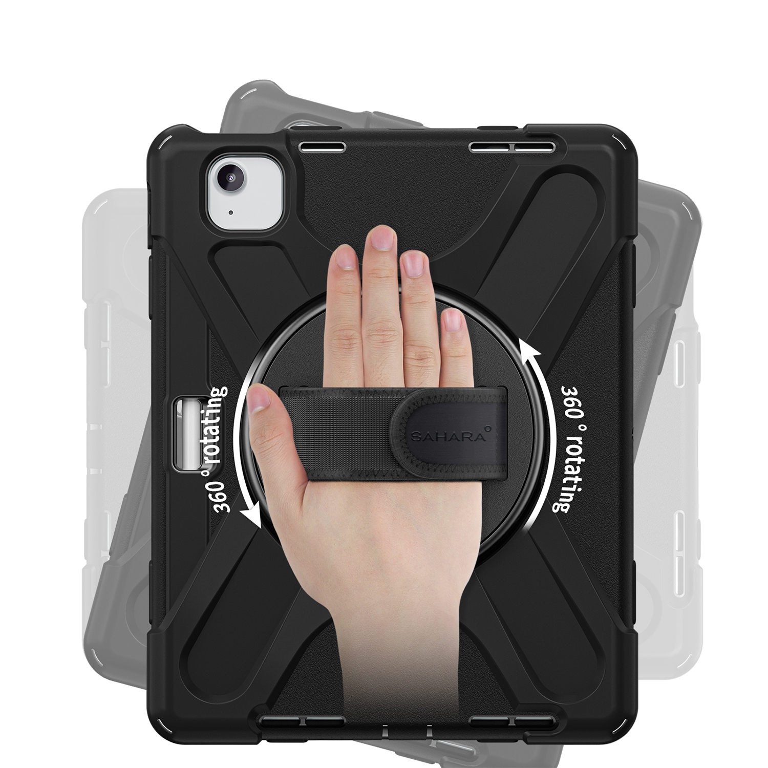 SaharaCase - Raider-X Series Heavy Duty Case for Apple iPad Air 11-inch M2 - Scorpion Black