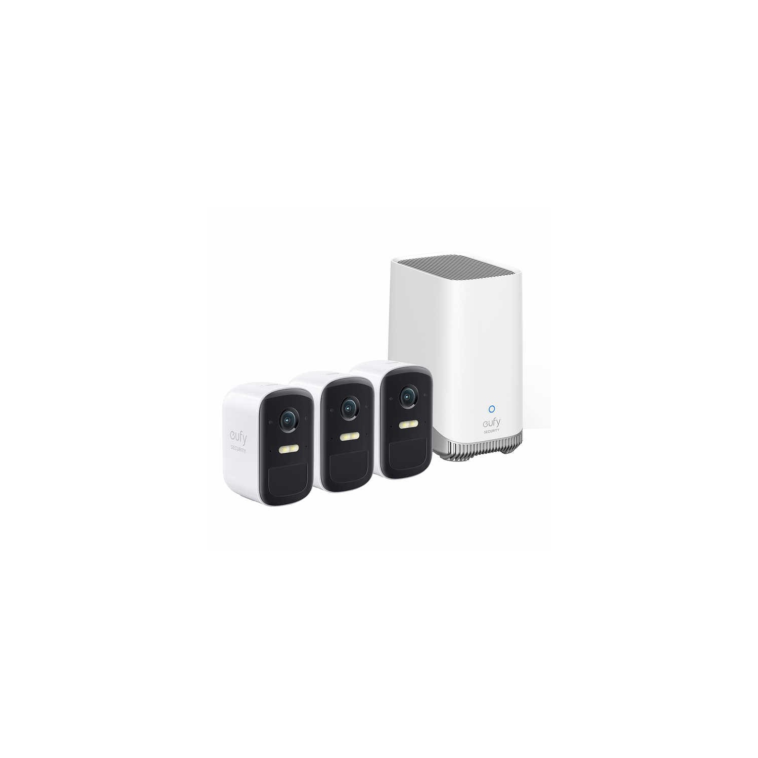 Open Box - eufy eufyCam 2C Pro Wireless Security System with 3 2K Cameras and HomeBase 3 - White