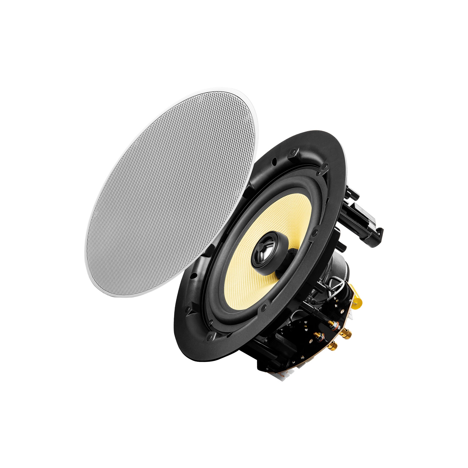 Haut-parleur de plafond à 2 voies de ACE850 8 po sans cadre mince avec haut-parleur de graves Kevlar® de OSD Audio