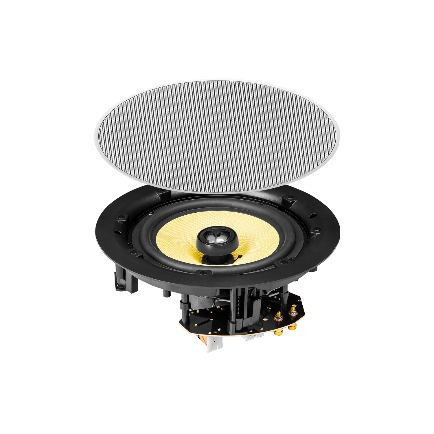 Haut-parleur de plafond à 2 voies de ACE850 8 po sans cadre mince avec haut-parleur de graves Kevlar® de OSD Audio