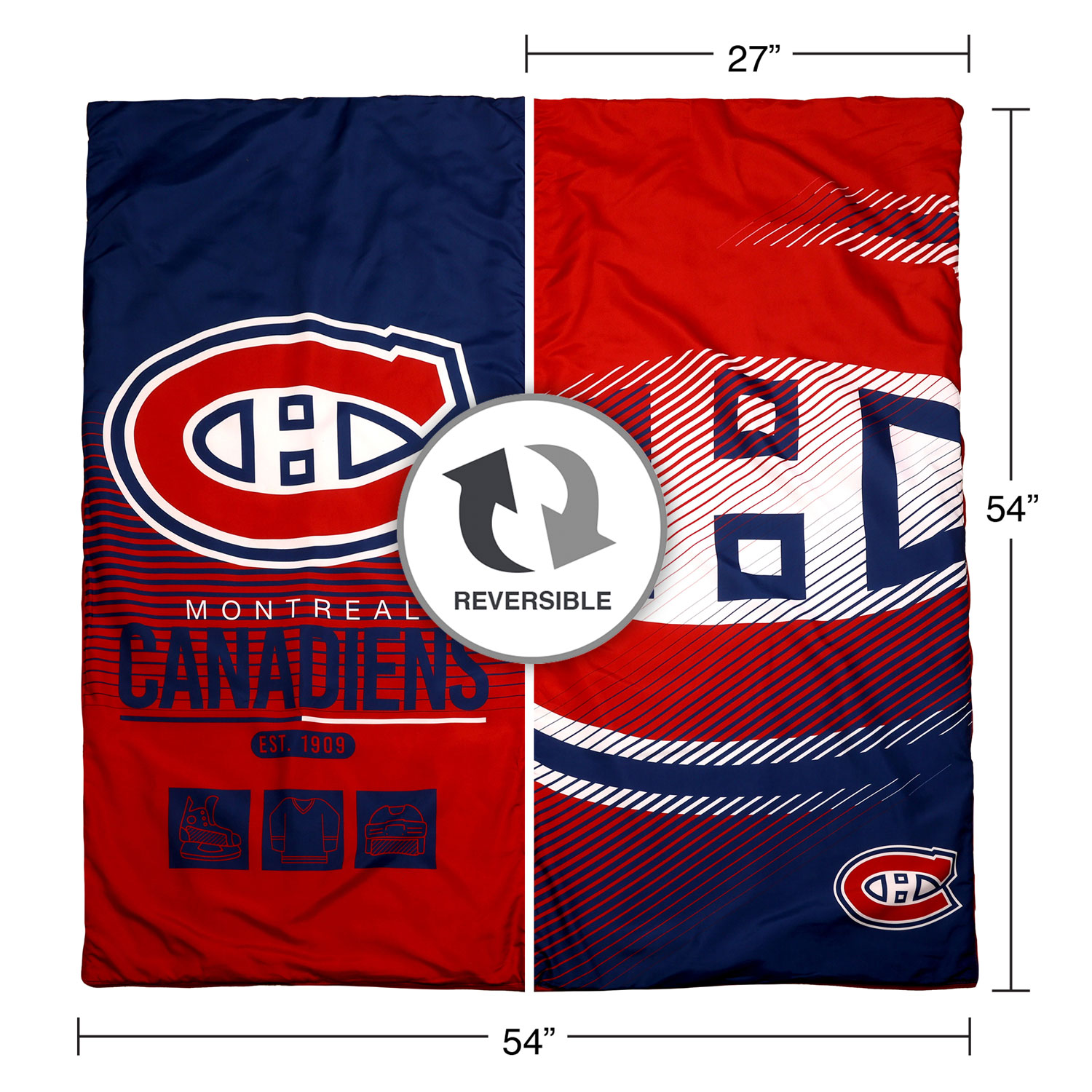 Sac de couchage de la LNH - 54 x 27 po - Canadiens de Montréal