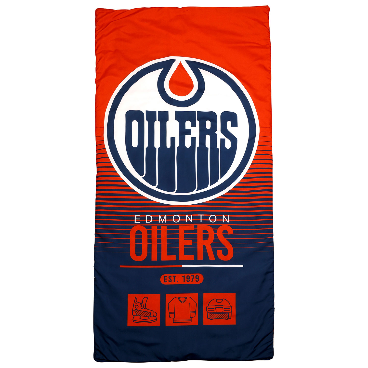 Sac de couchage de la LNH - 54 x 27 po - Oilers d'Edmonton