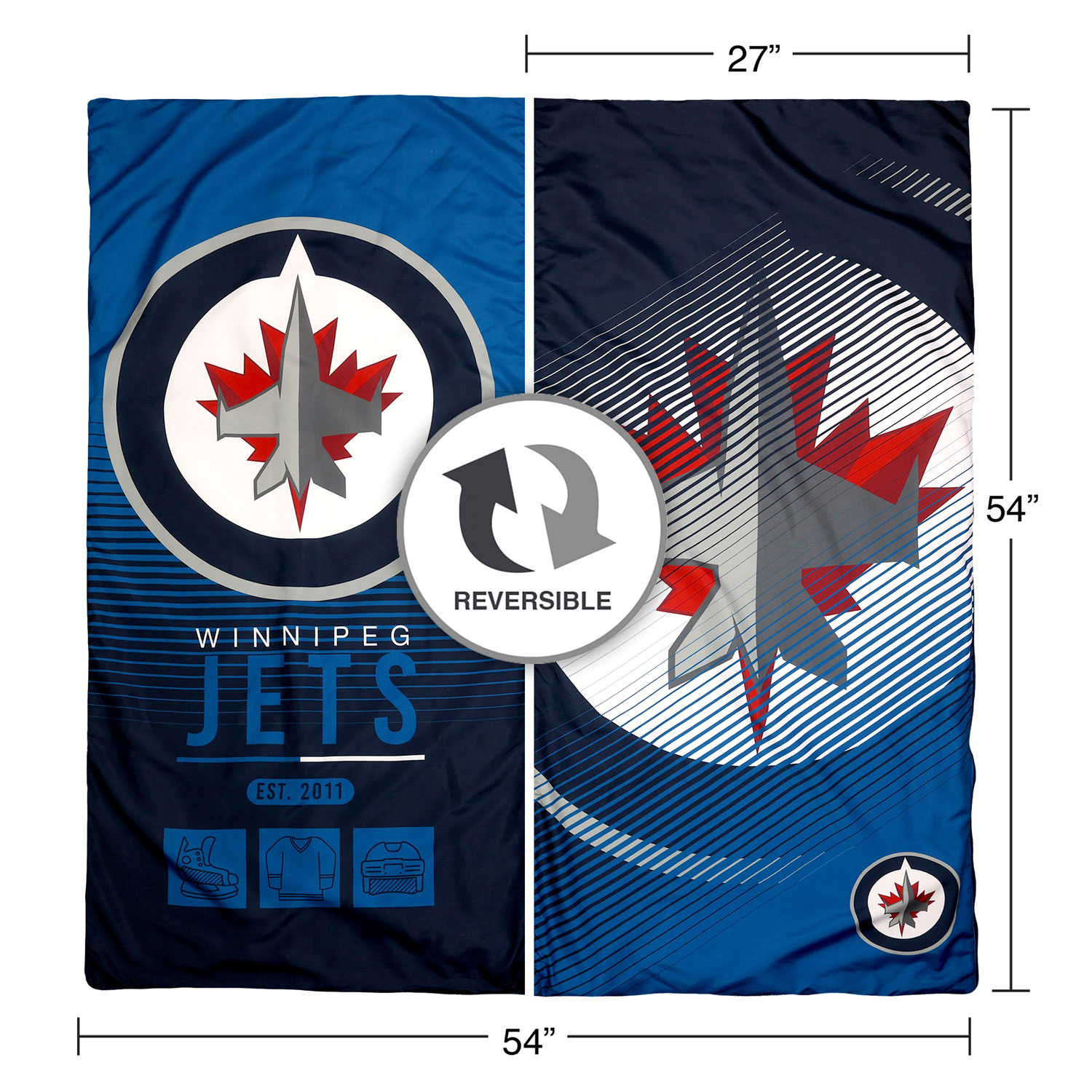 Sac de couchage de la LNH - 54 x 27 po - Jets de Winnipeg