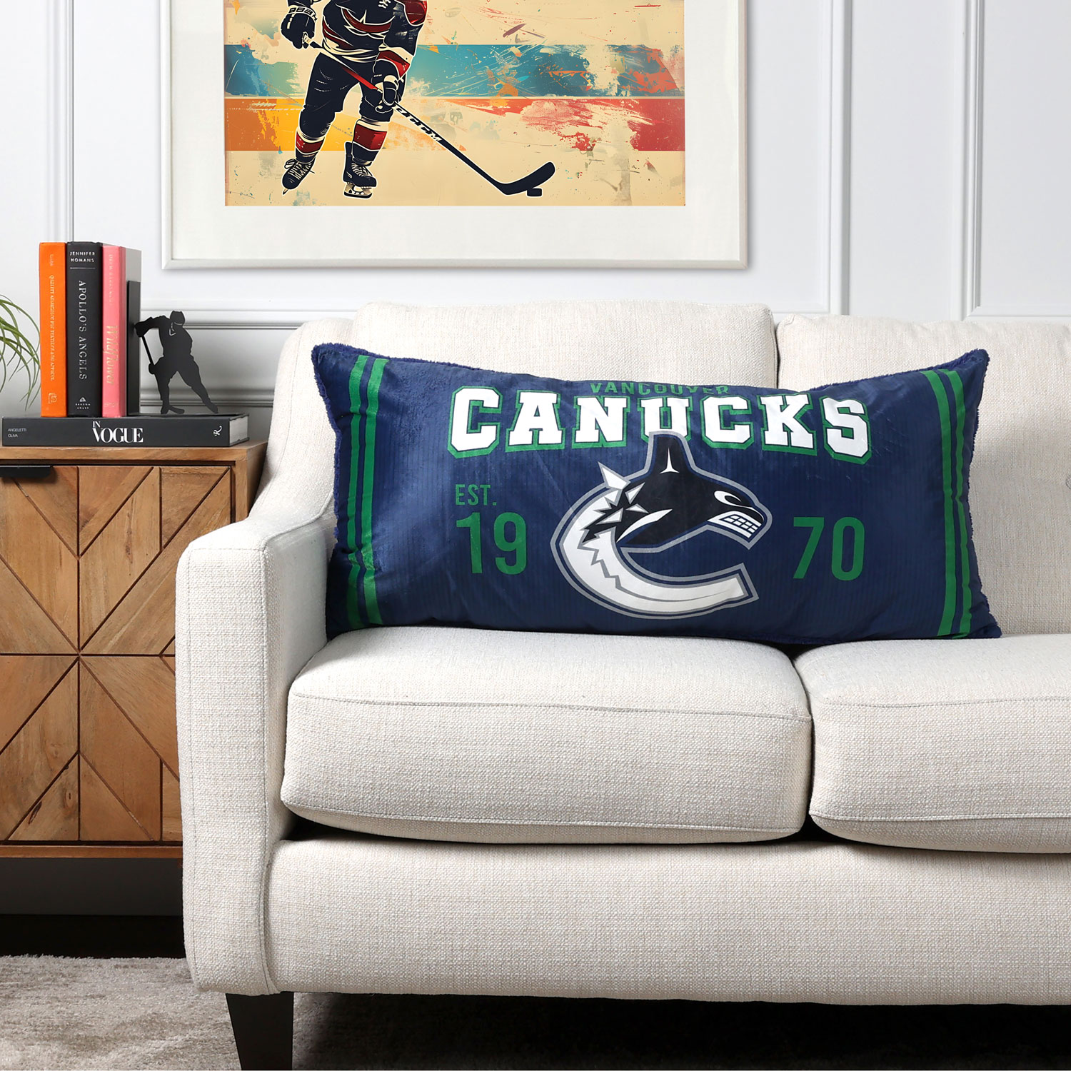Coussin pour le corps de la LNH - Canucks de Vancouver