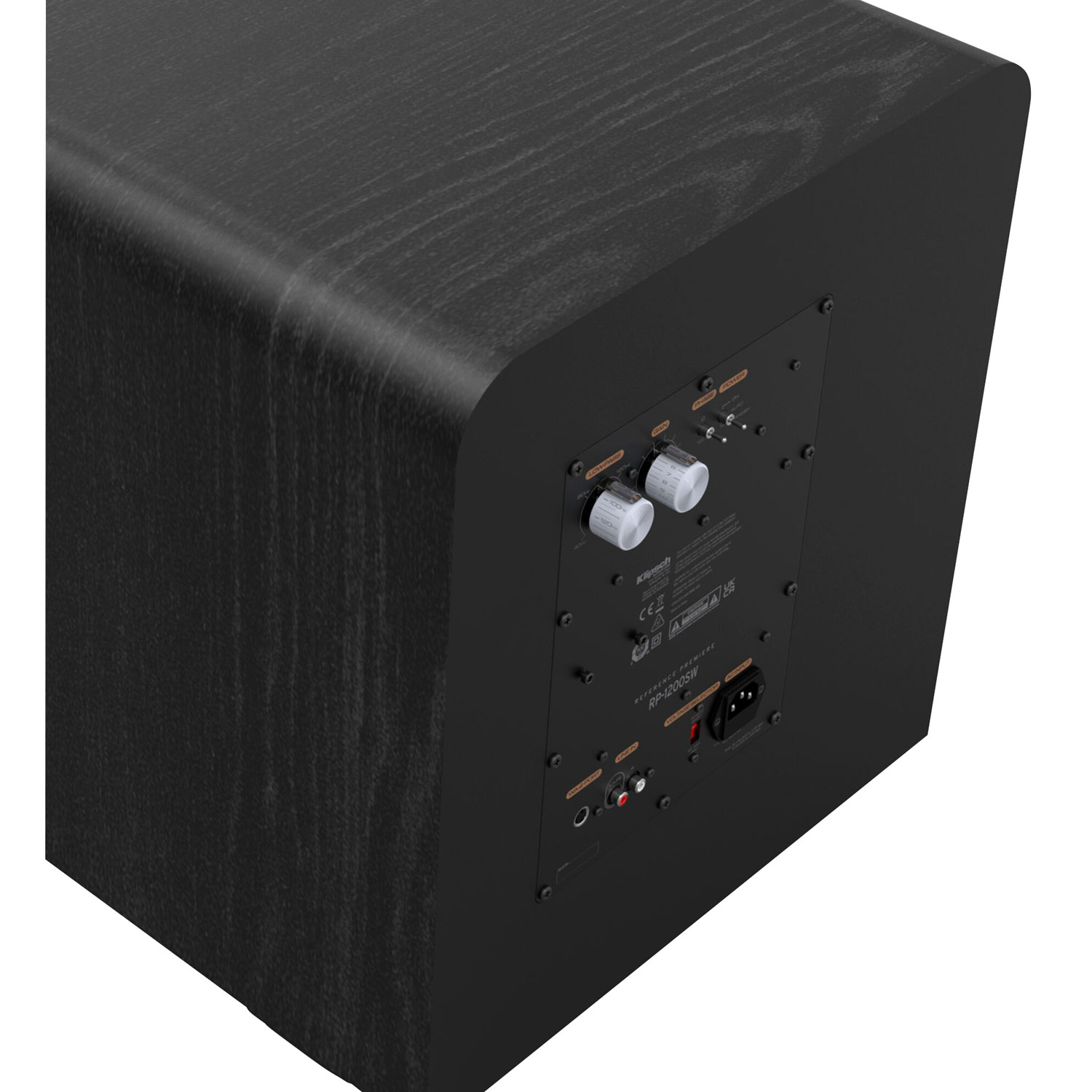 Haut-parleur d'extrêmes graves de 12 po et 800 W RP1200SW de Klipsch - Vinyle ébène