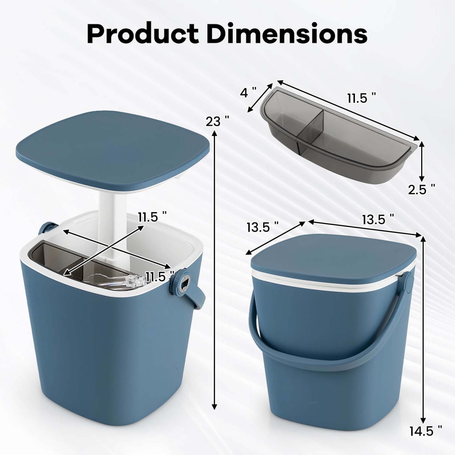 Table-bar portative avec ouvre-bouteille et couvercle supérieur de Costway pour glacière de 4 gallons