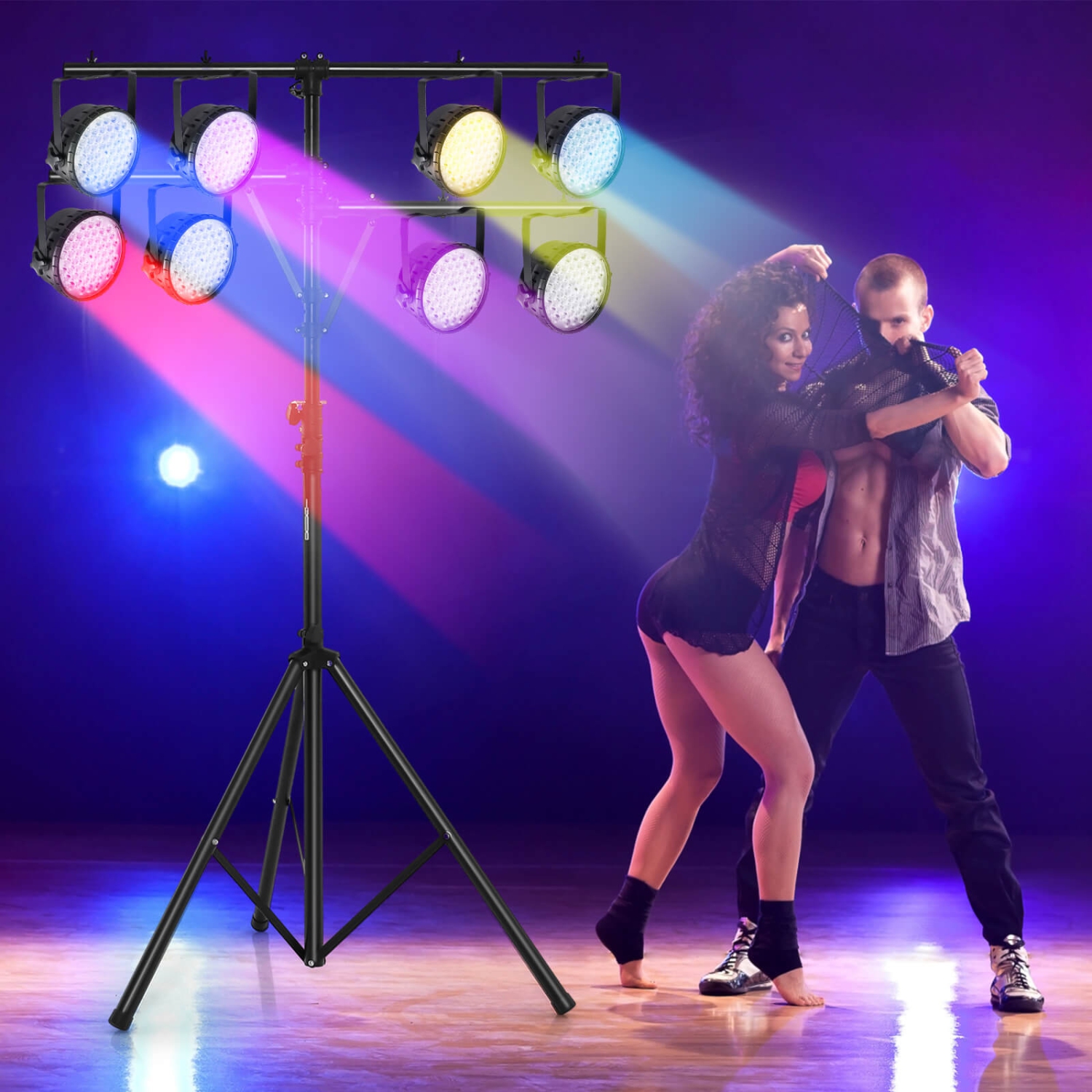 Costway Pro Audio Tripod Lighting Stand with 6.1-11.5 FT Adjustable Height 100 LBS Capacity