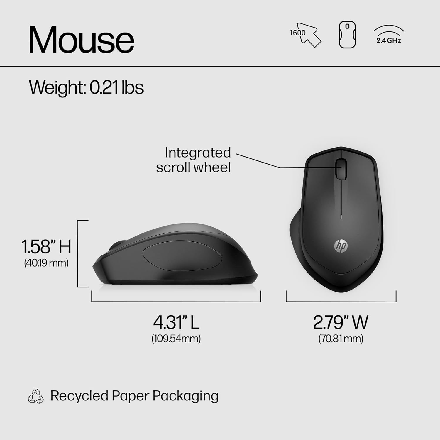 HP 280 280 Silent Wireless Mouse