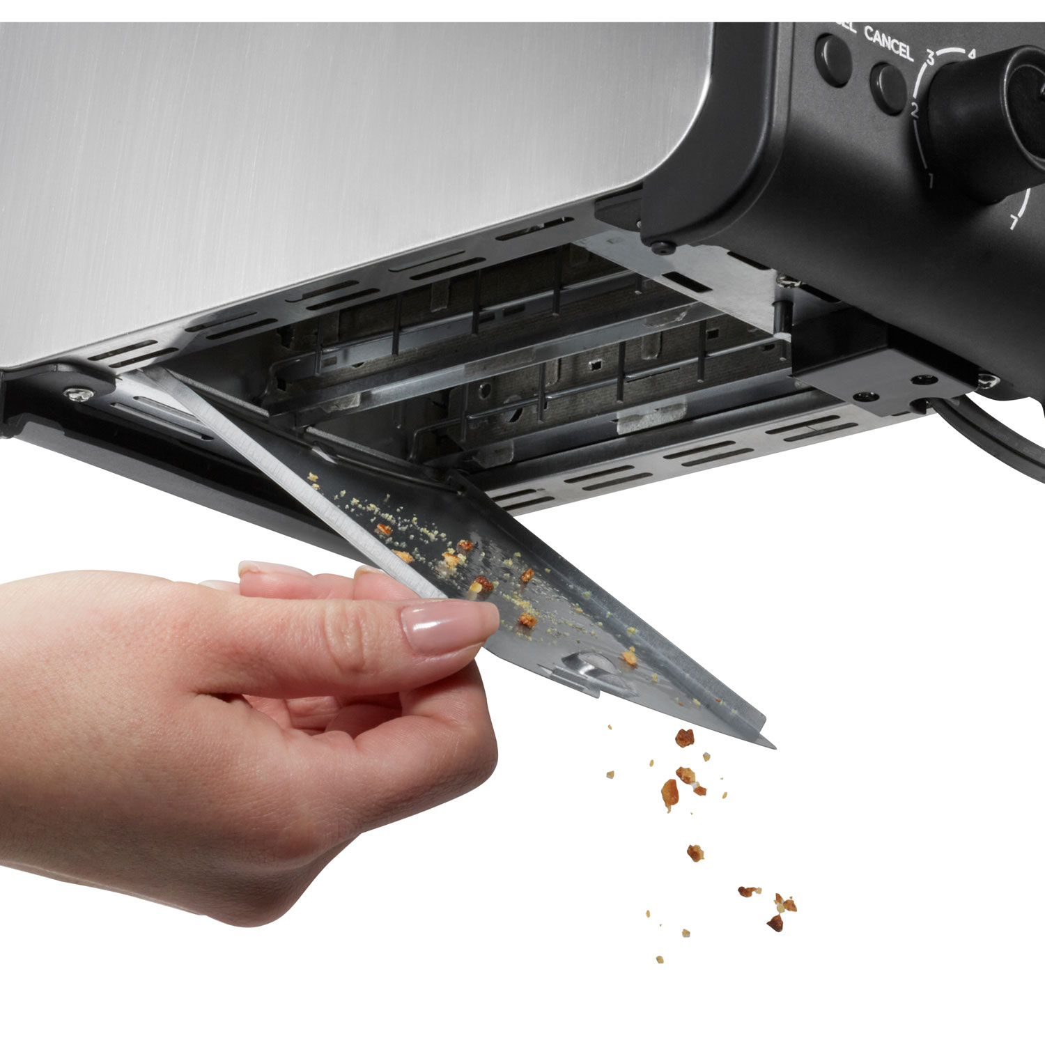 Hamilton Beach Contemporary Toaster - 2-Slice - Black and Stainless Steel