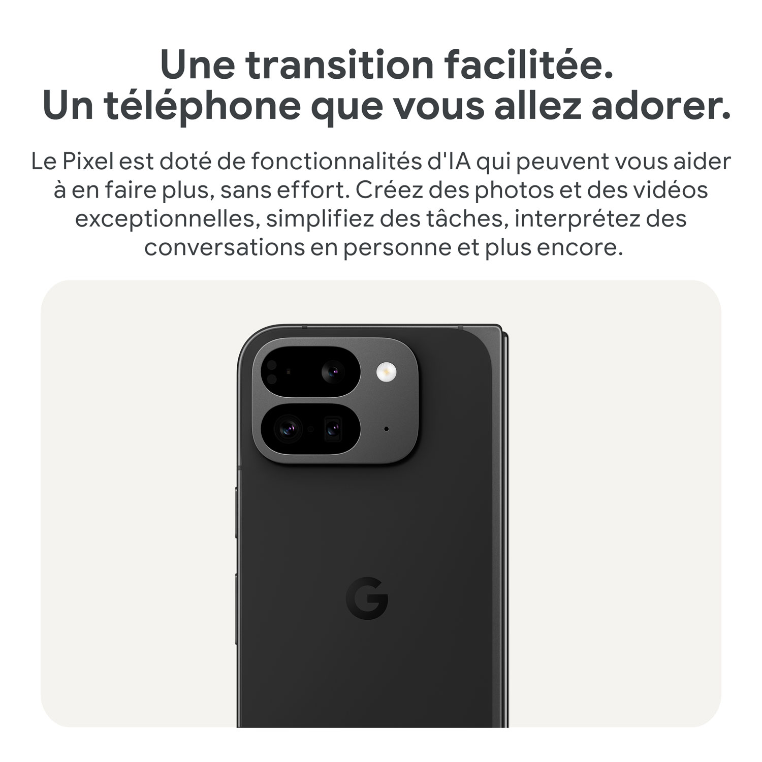 Pixel 9 Pro Fold de 256 Go de Google - Noir volcanique - Déverrouillé