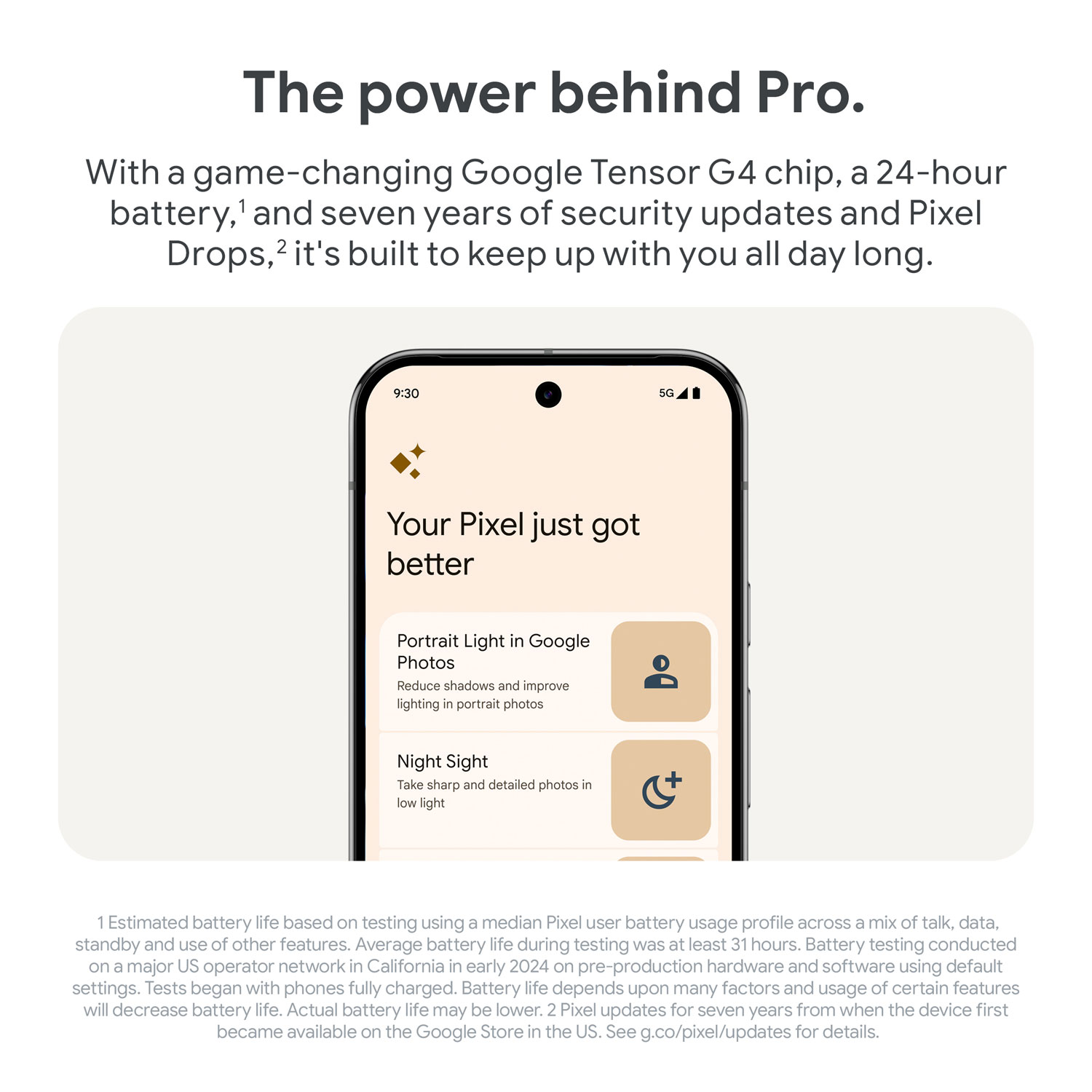 Pixel 9 Pro XL de 256 Go de Google - Porcelaine - Déverrouillé